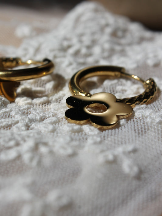 Pampille dorée Elora _ Compatible avec les créoles " Luna " et " Bloom & Switch "