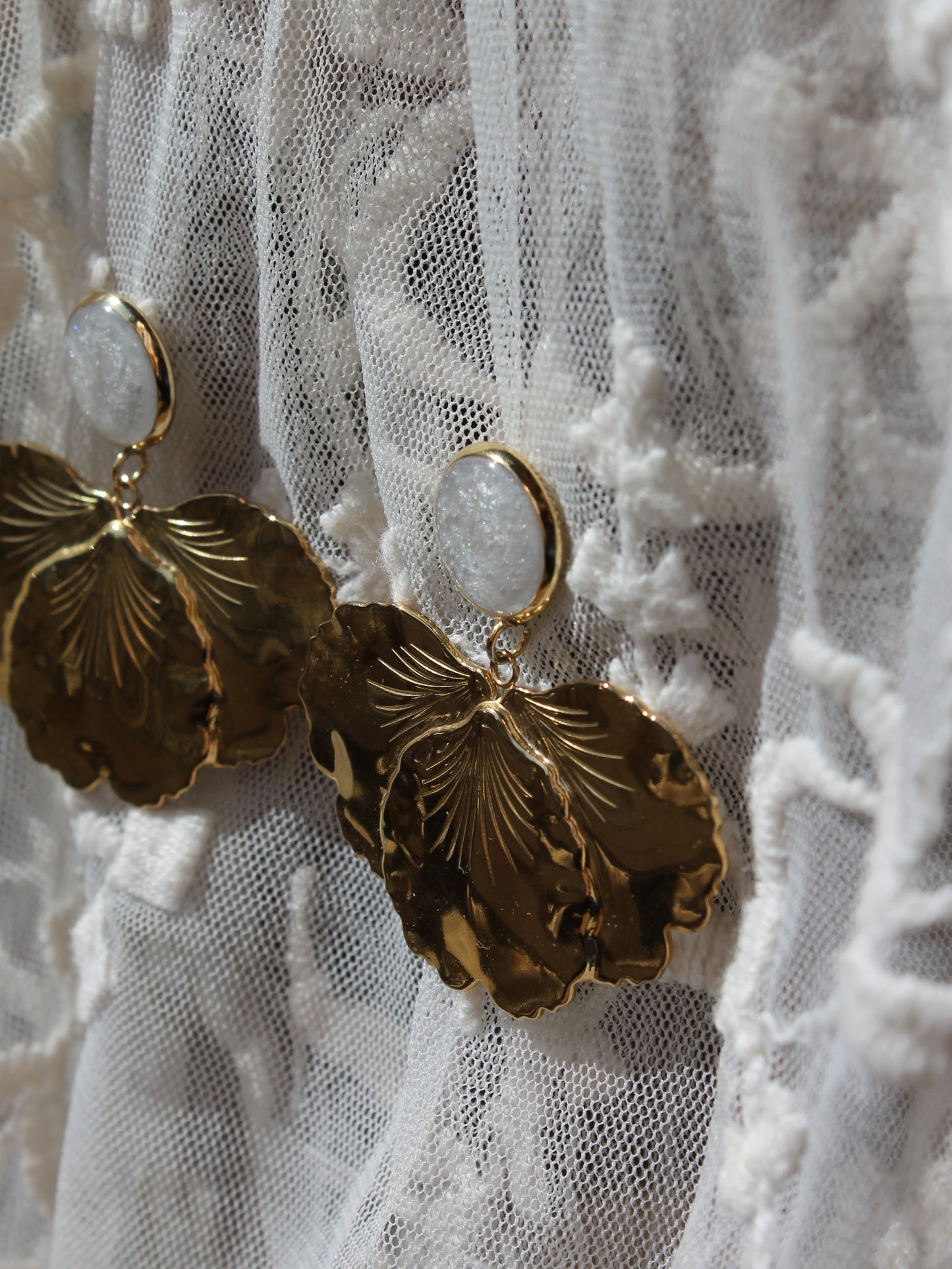 Boucles d'oreilles _ Golden Petal