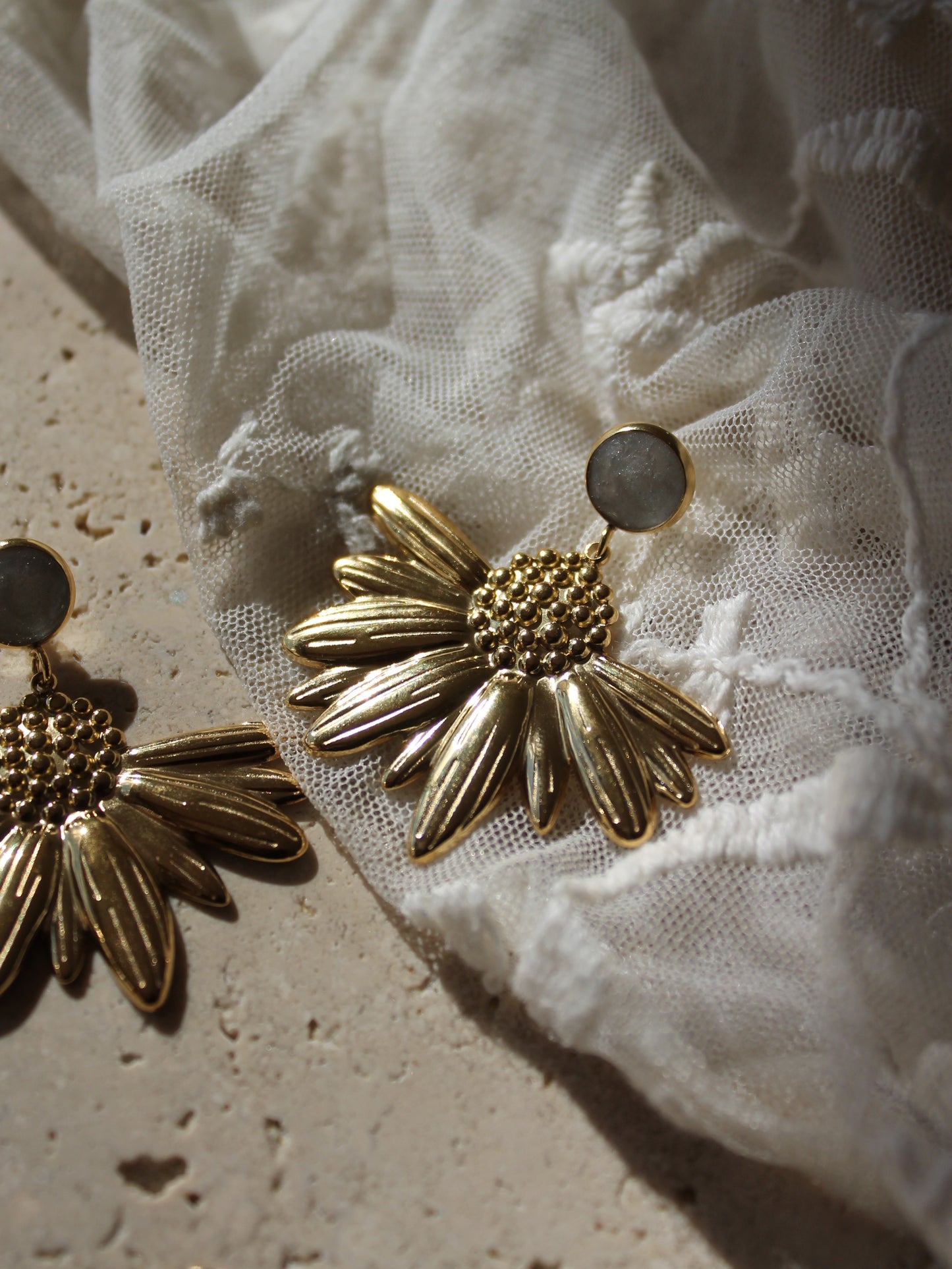 Boucles d'oreilles _ Golden Daisy