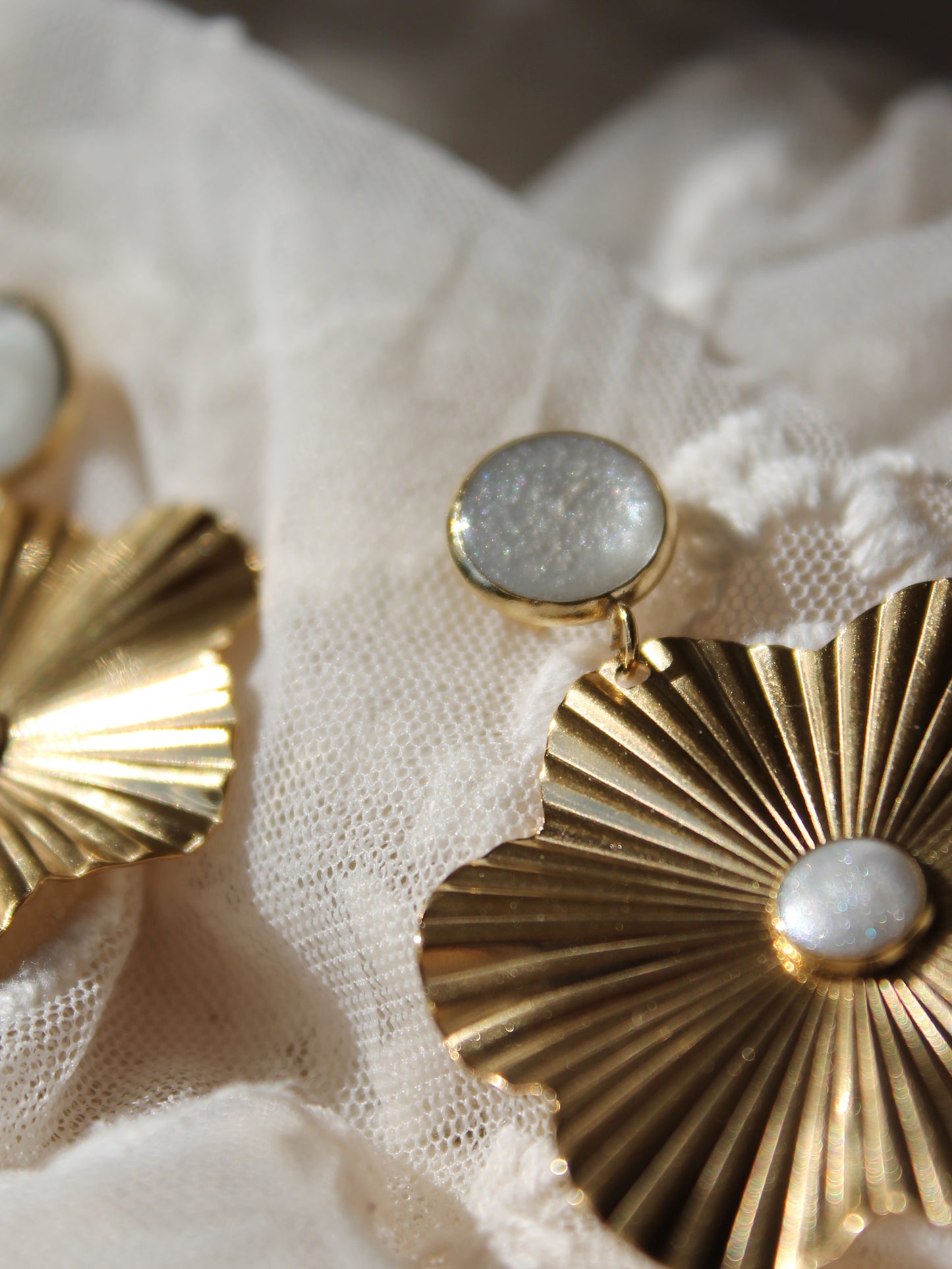 Boucles d'oreilles _ Golden Bloom