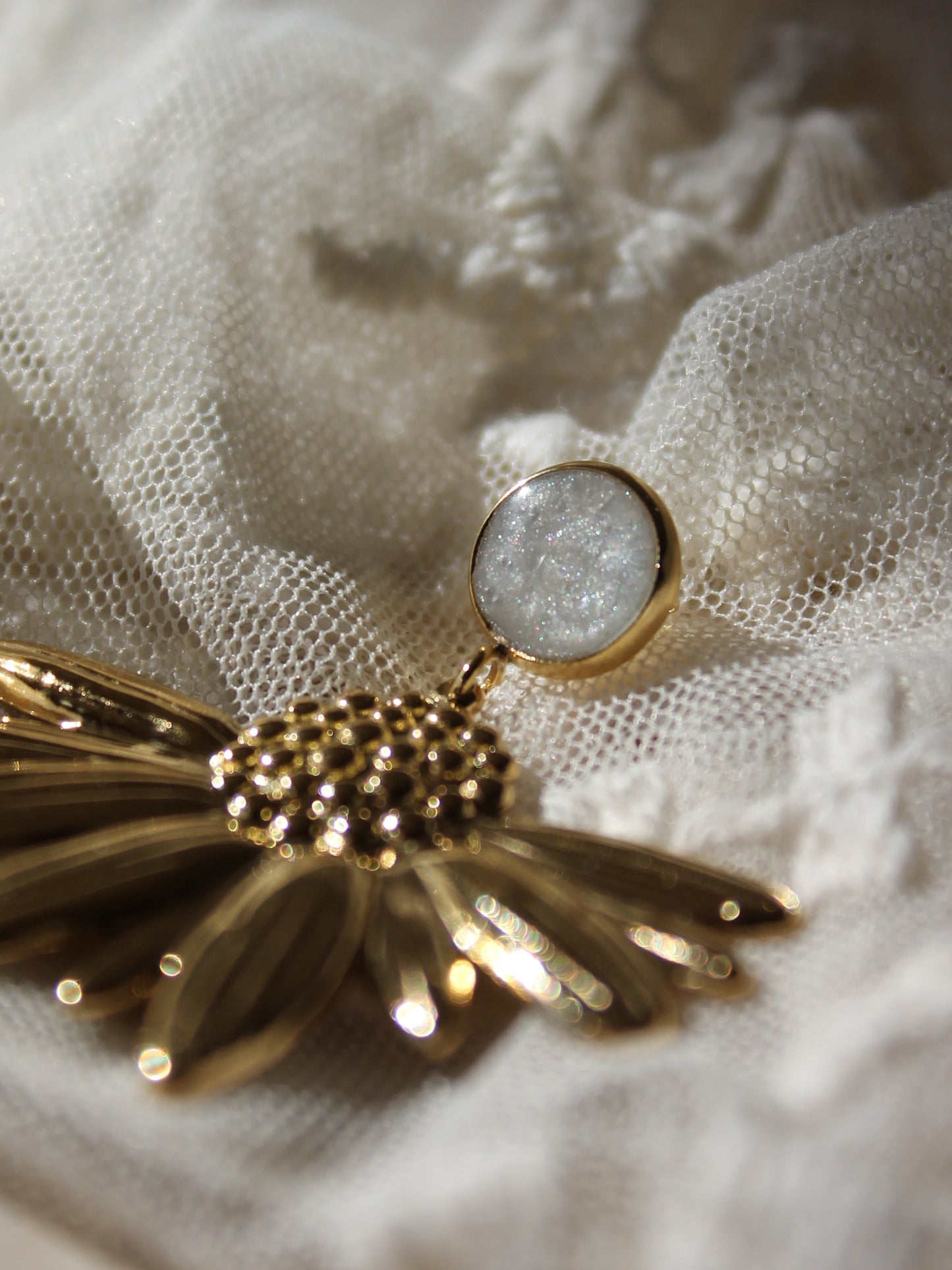 Boucles d'oreilles _ Golden Daisy