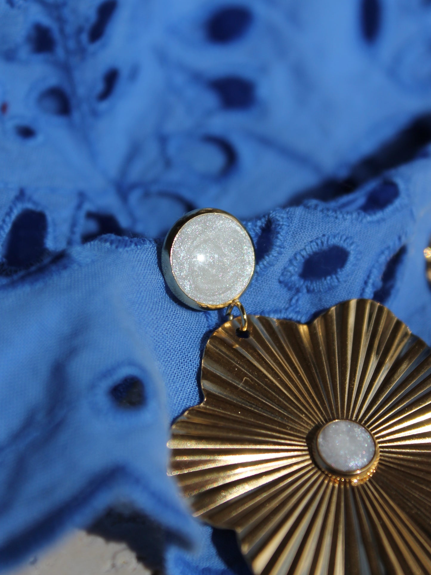 Boucles d'oreilles _ Golden Bloom