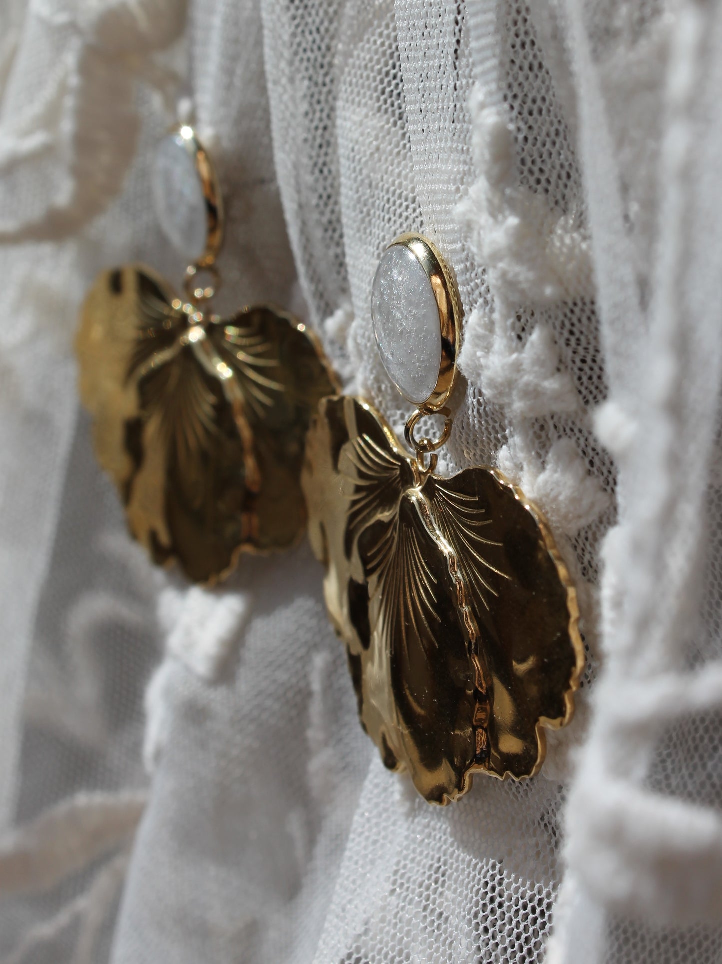 Boucles d'oreilles _ Golden Petal