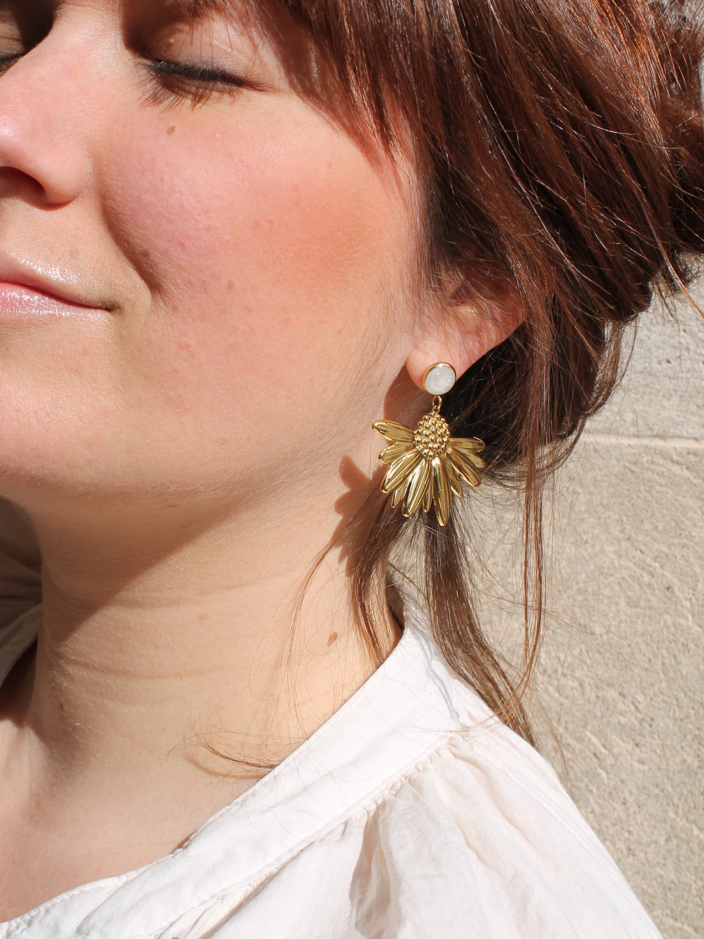 Boucles d'oreilles _ Golden Daisy