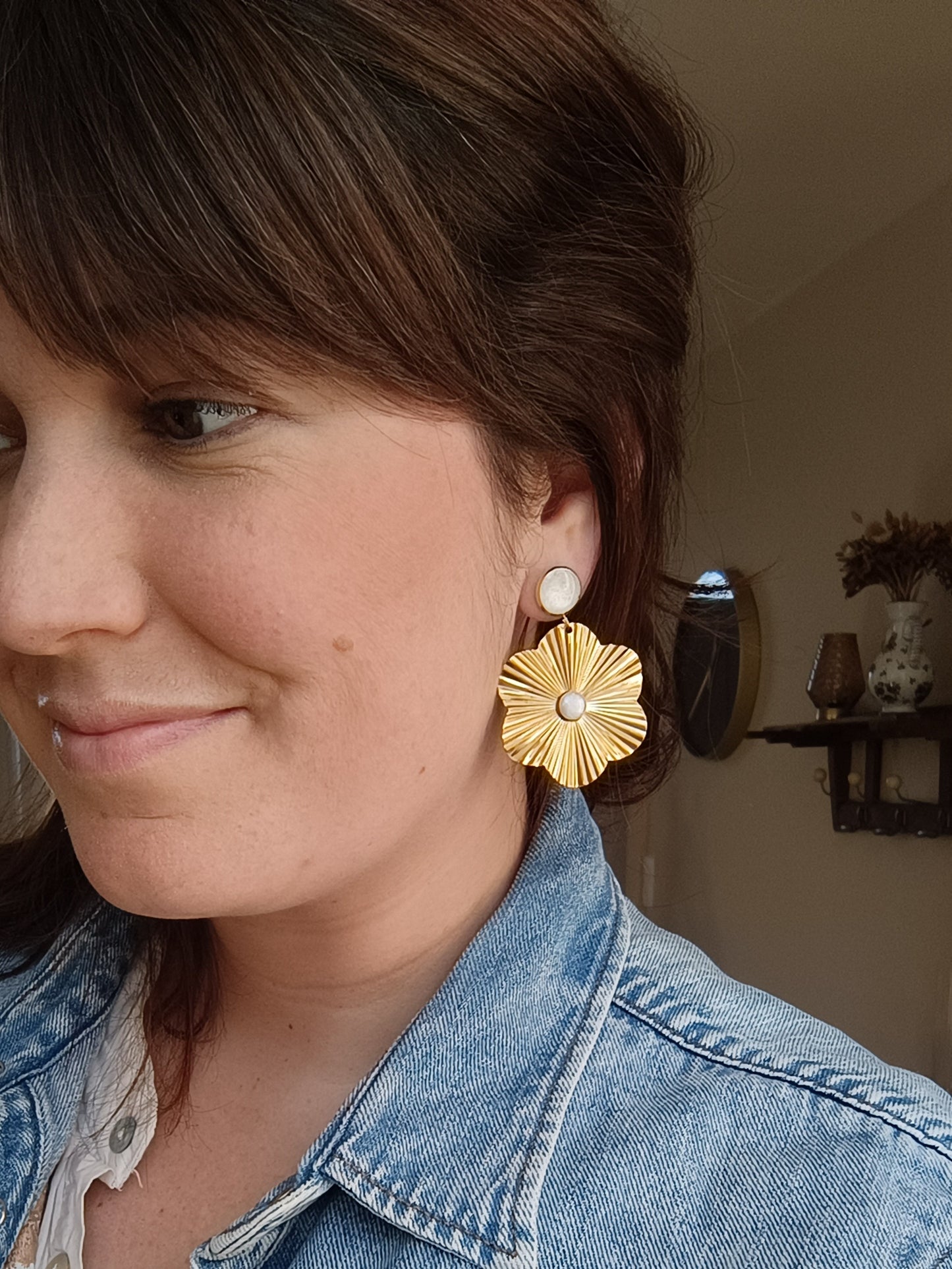 Boucles d'oreilles _ Golden Bloom