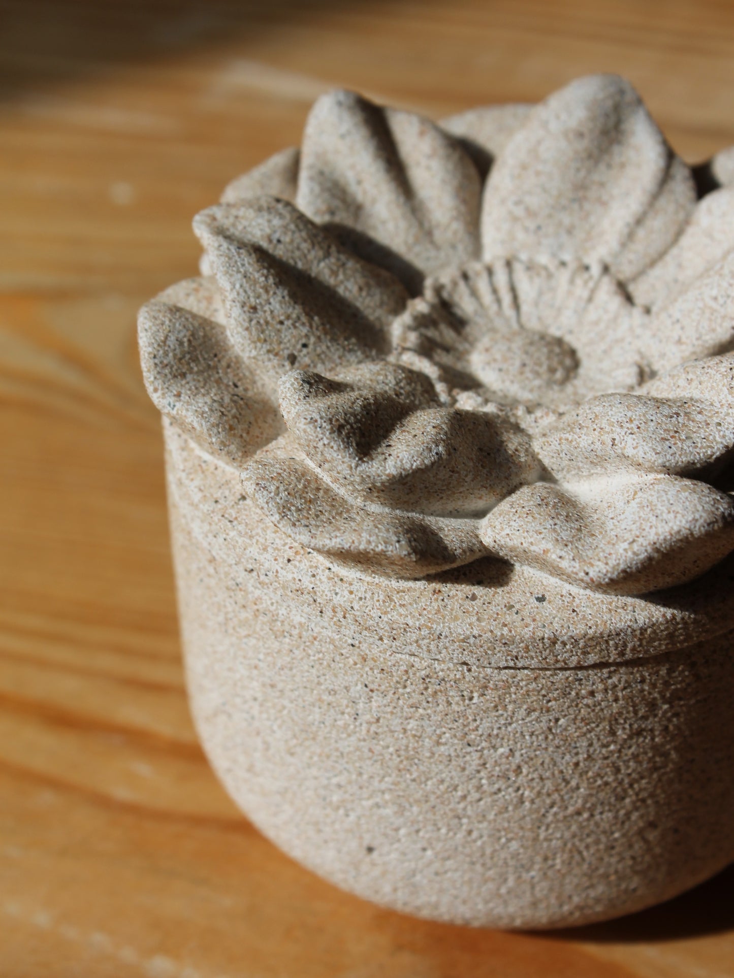 Aube — pot à bijoux ou bougie à la fleur de coton