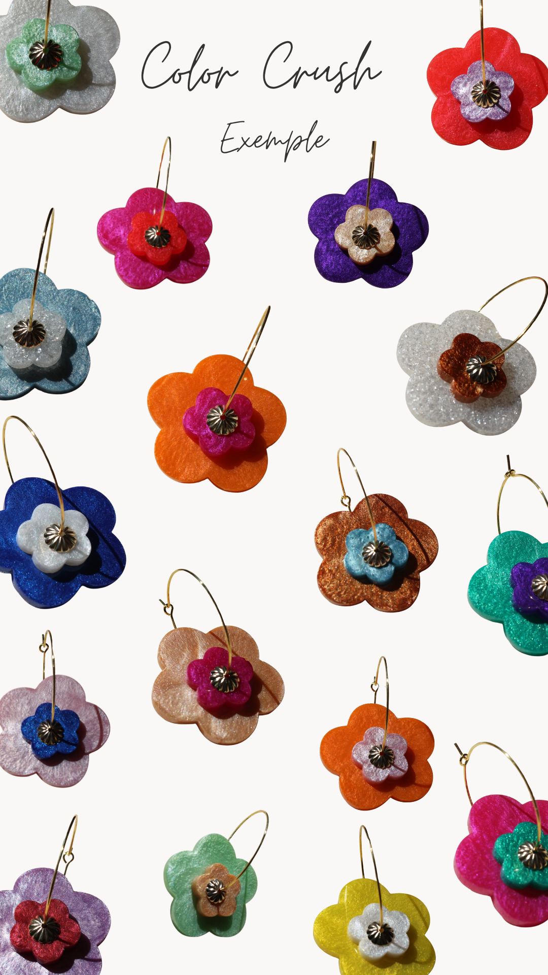 COLOR CRUSH – Boucles d’oreilles à composer