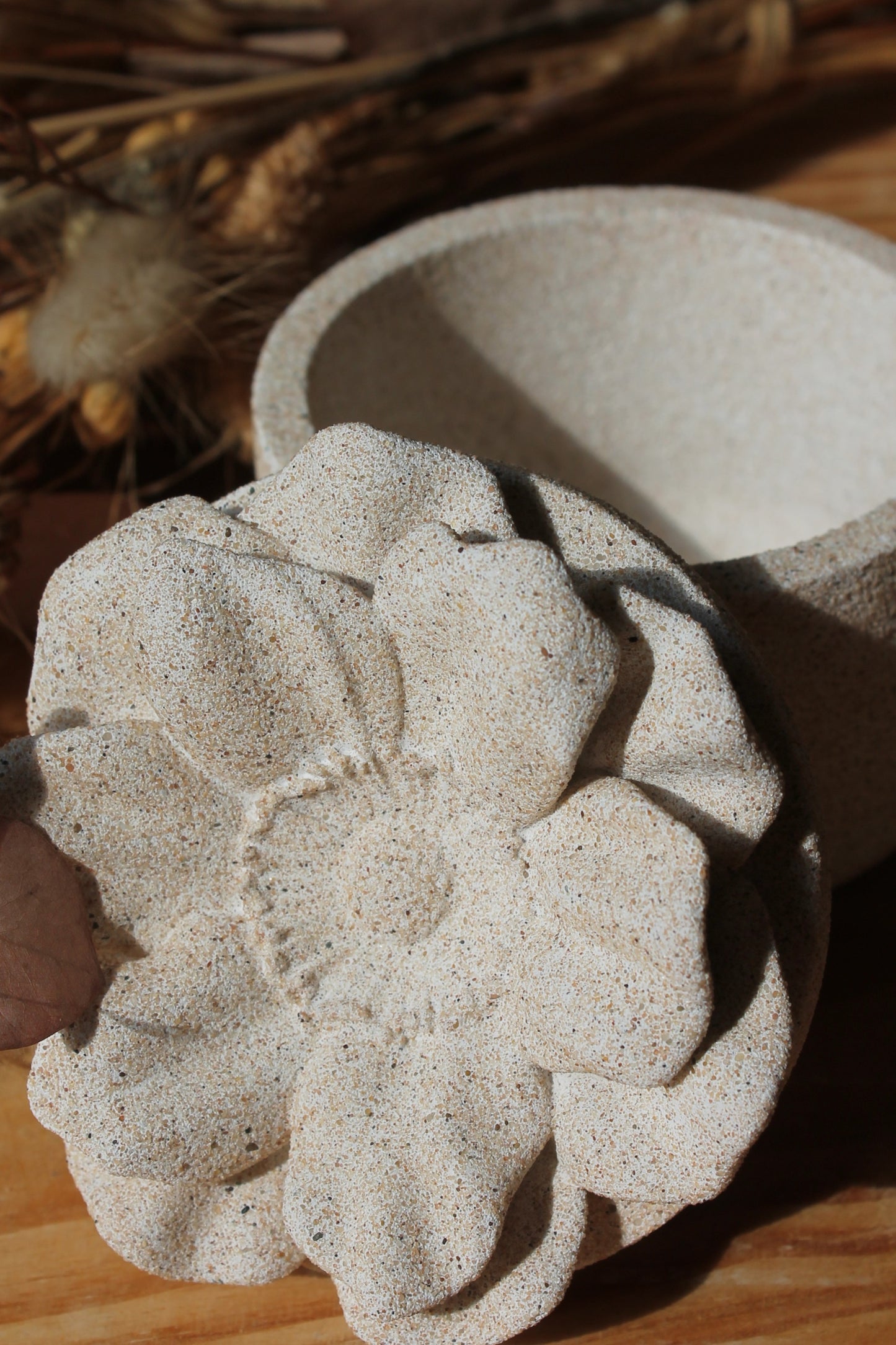 Aube — pot à bijoux ou bougie à la fleur de coton