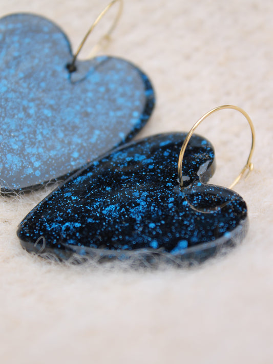 Les Scintillantes _ bleu foncé pailleté