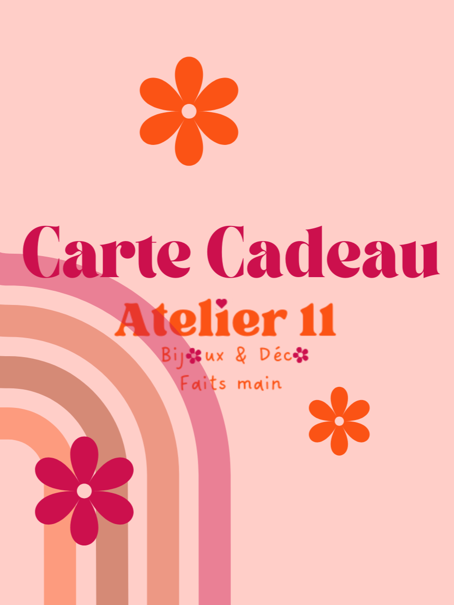 Carte cadeau dématérialisée (20€ à 70€)