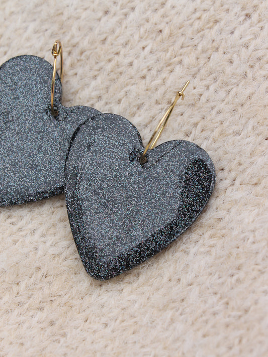 Les Scintillantes _ Gris foncé holographique