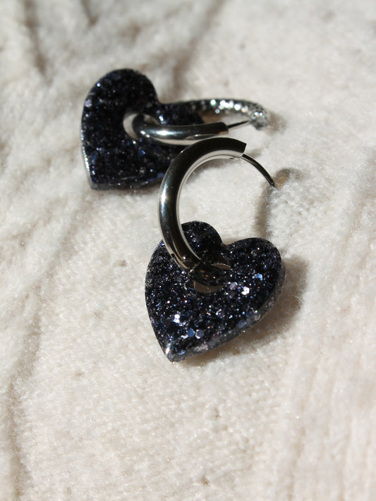 Les Amor _ Gris bleu pailleté