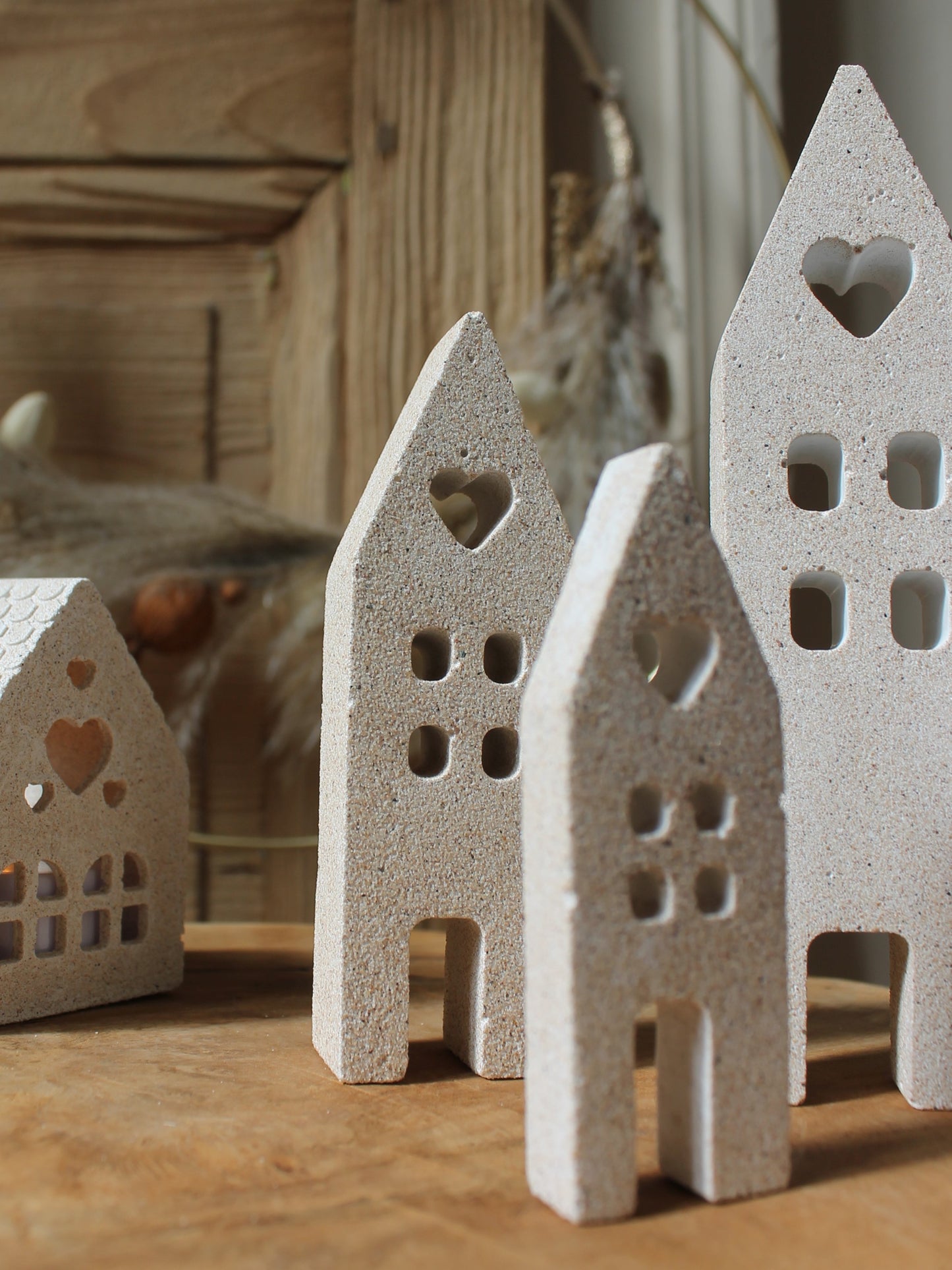 Lot de 3 maisons à poser