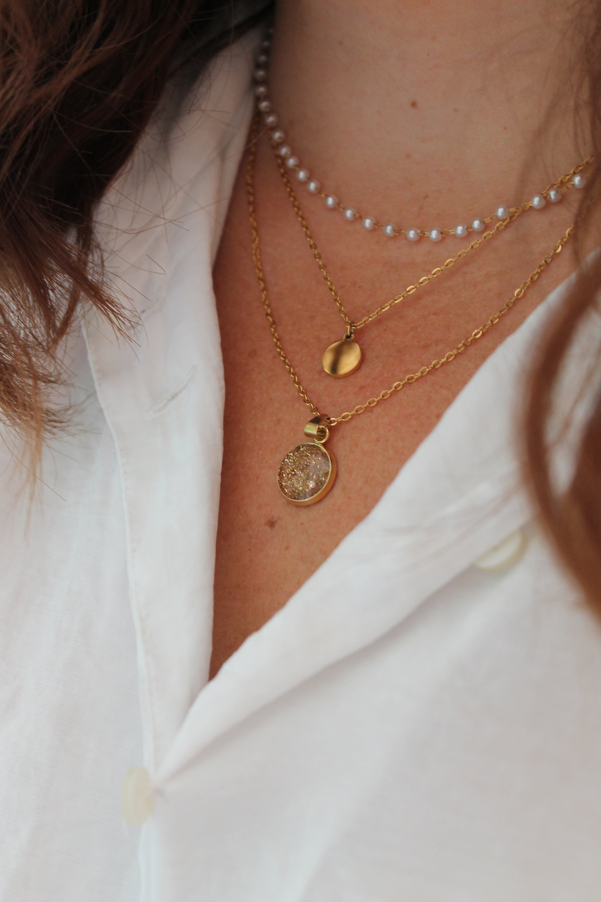 Collier Capsula triple - couleur personnalisable