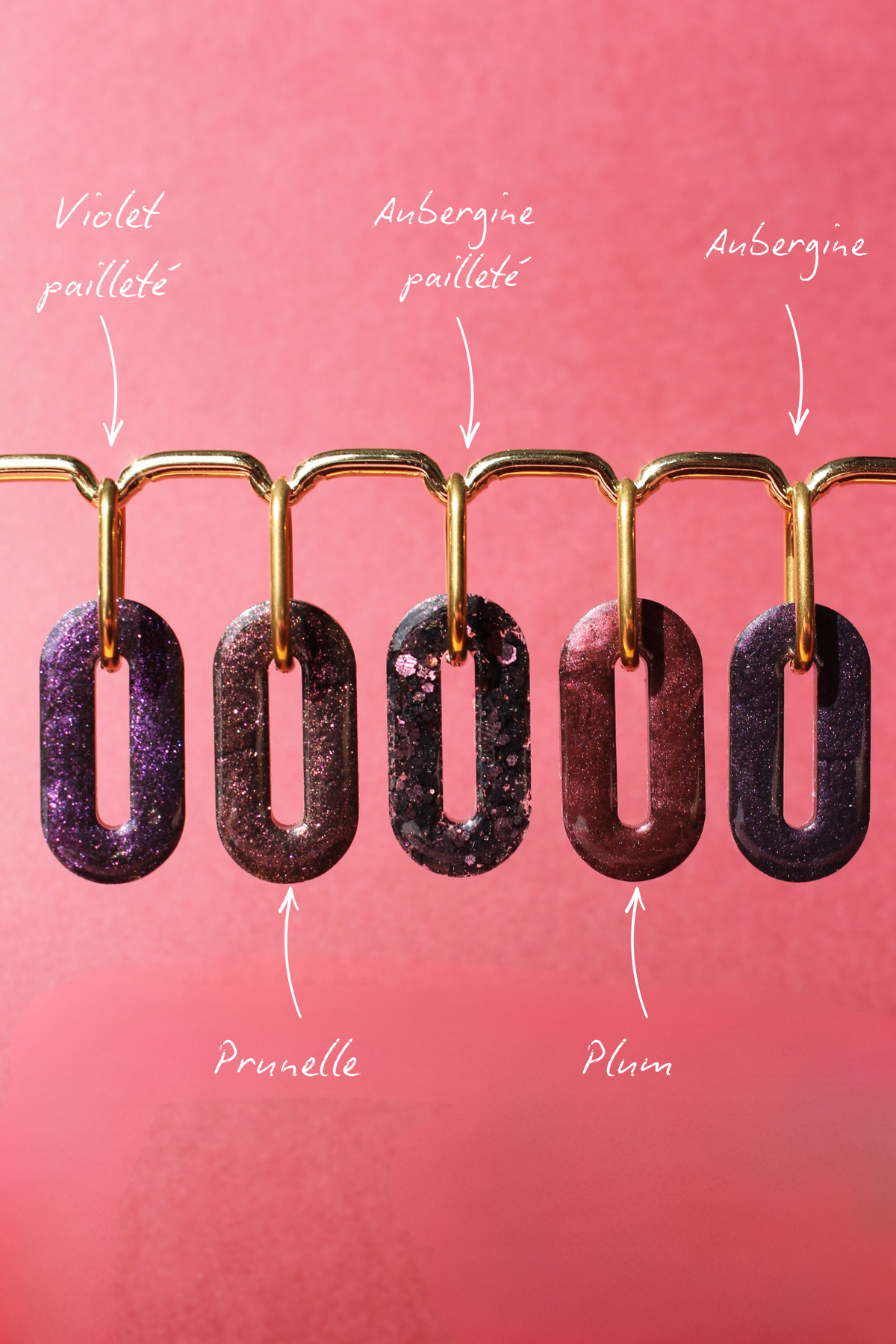 Les Bloom XL  _ Aubergine pailleté