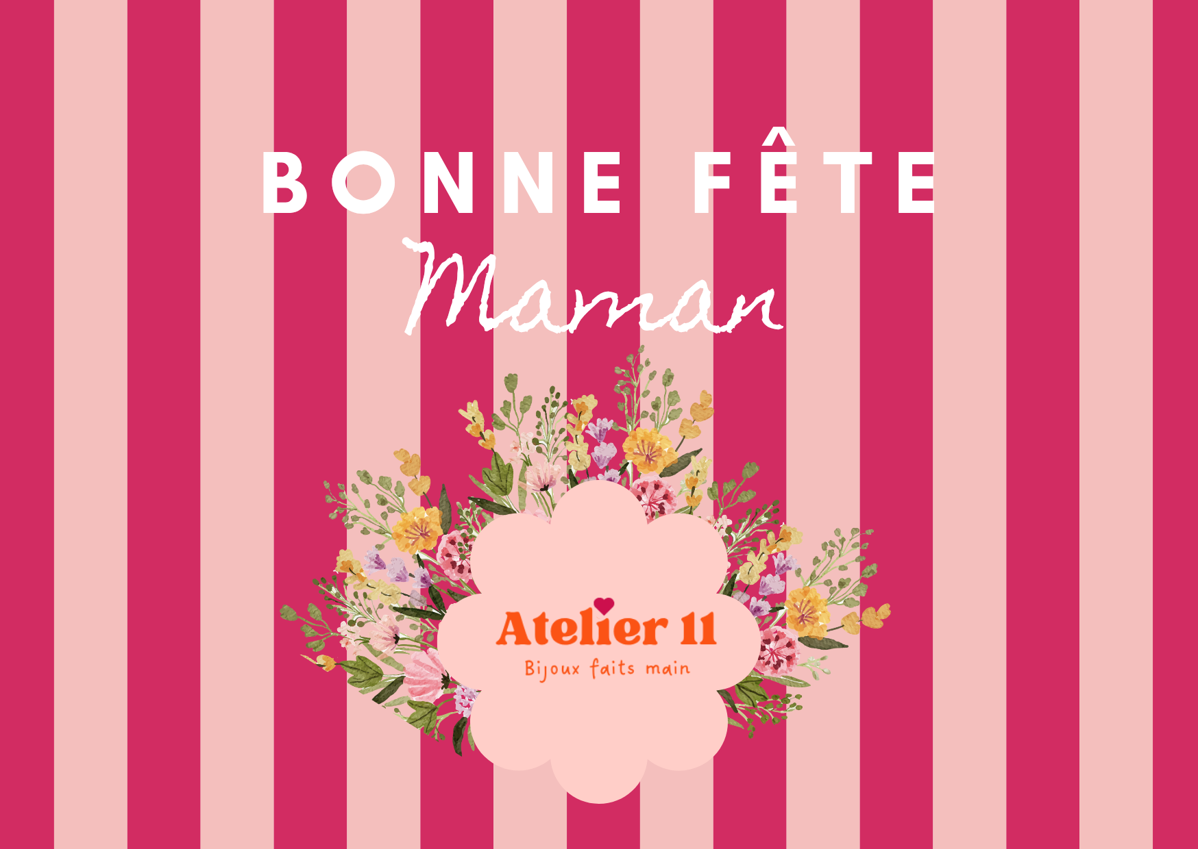 Carte cadeau " Bonne fête Maman "