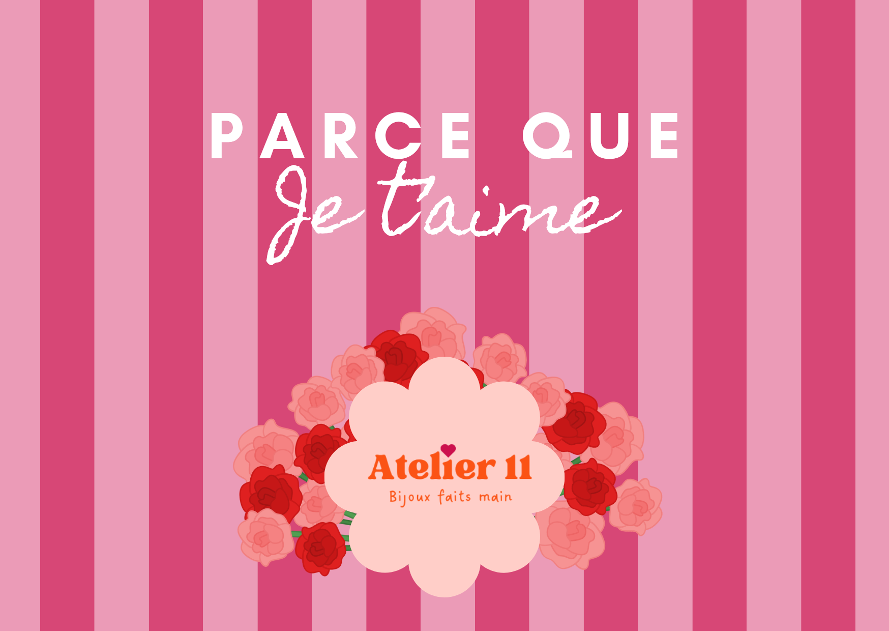 Carte cadeau " Parce que je t'aime "