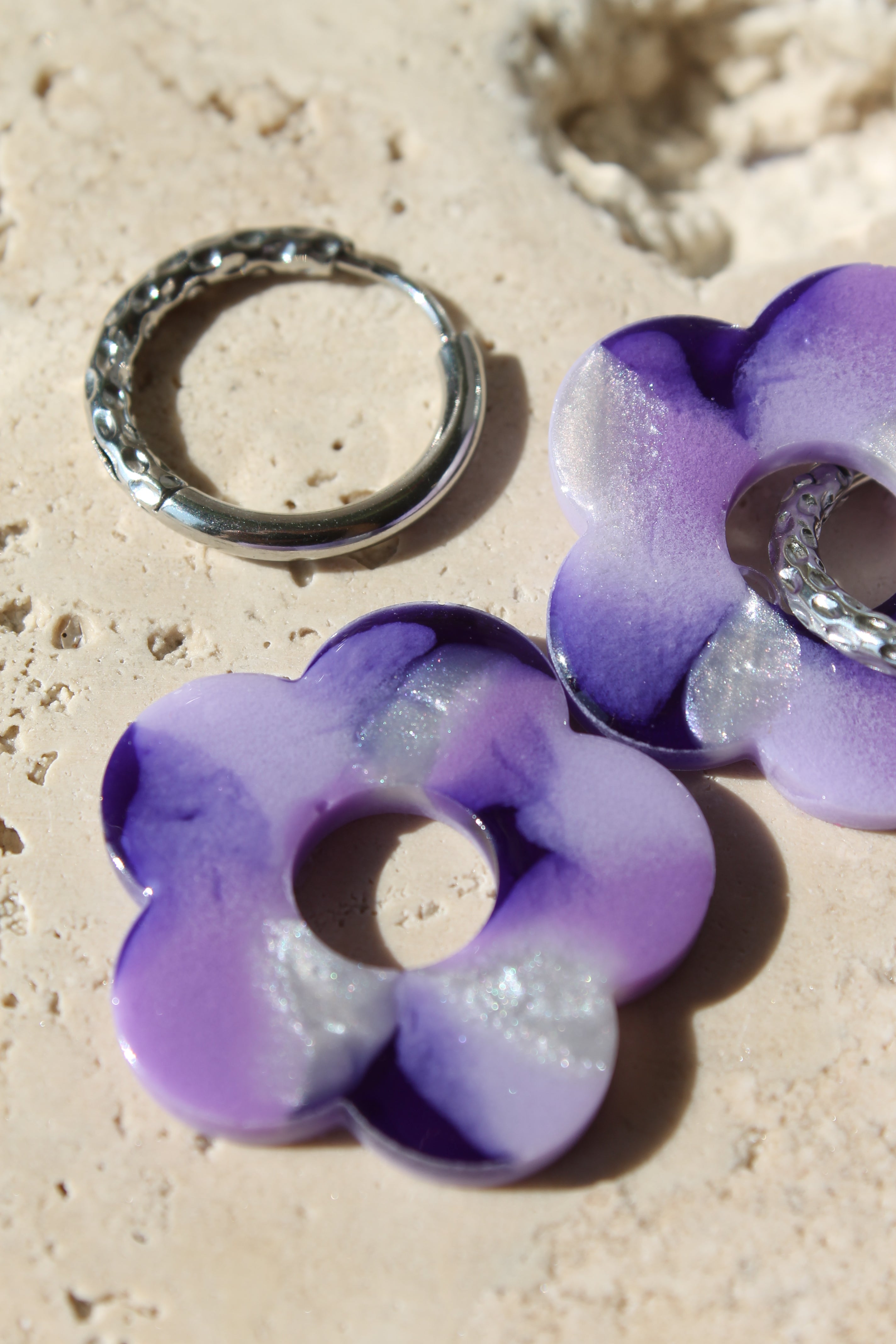 Les Bloom XL  _ Violet marbré