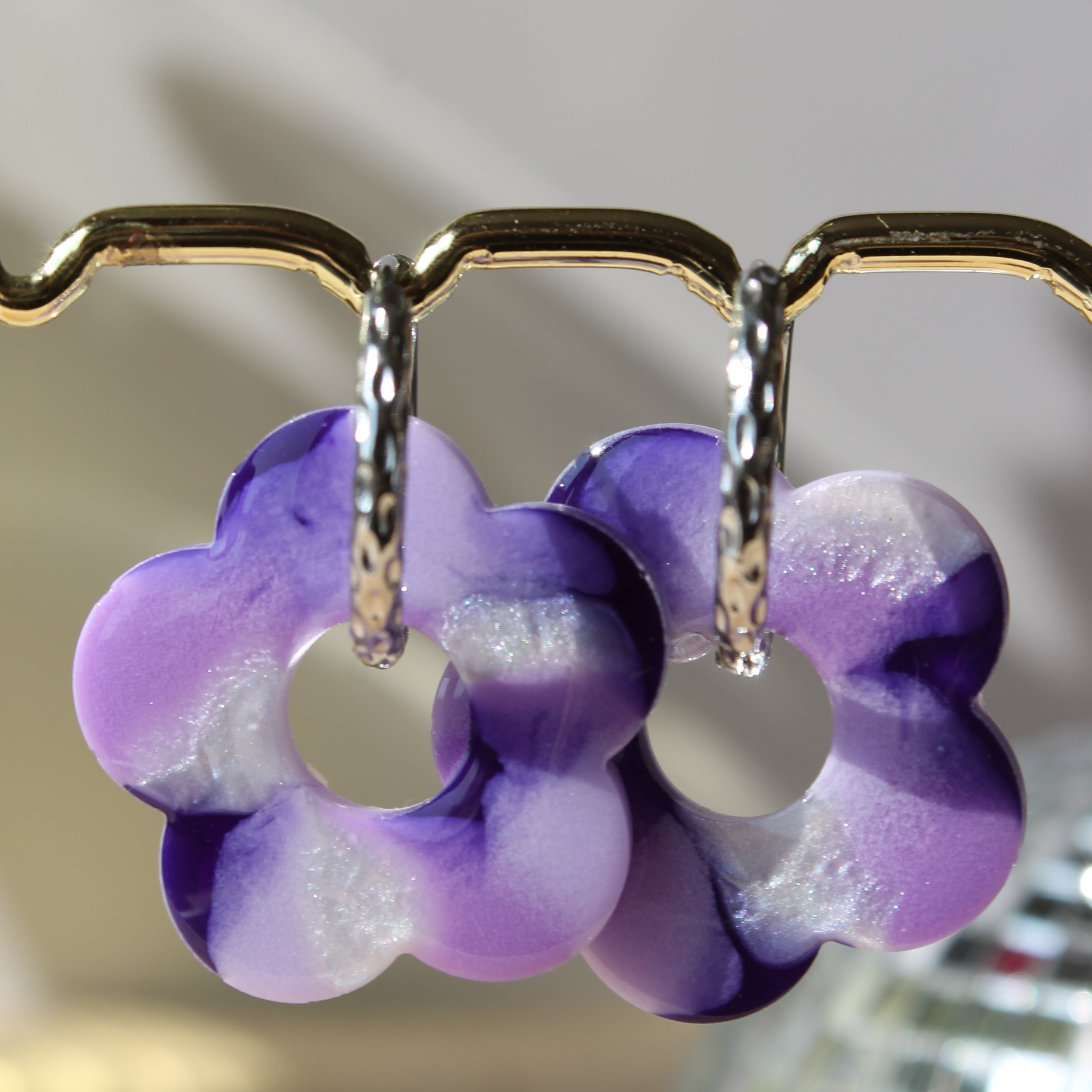 Les Bloom XL  _ Violet marbré