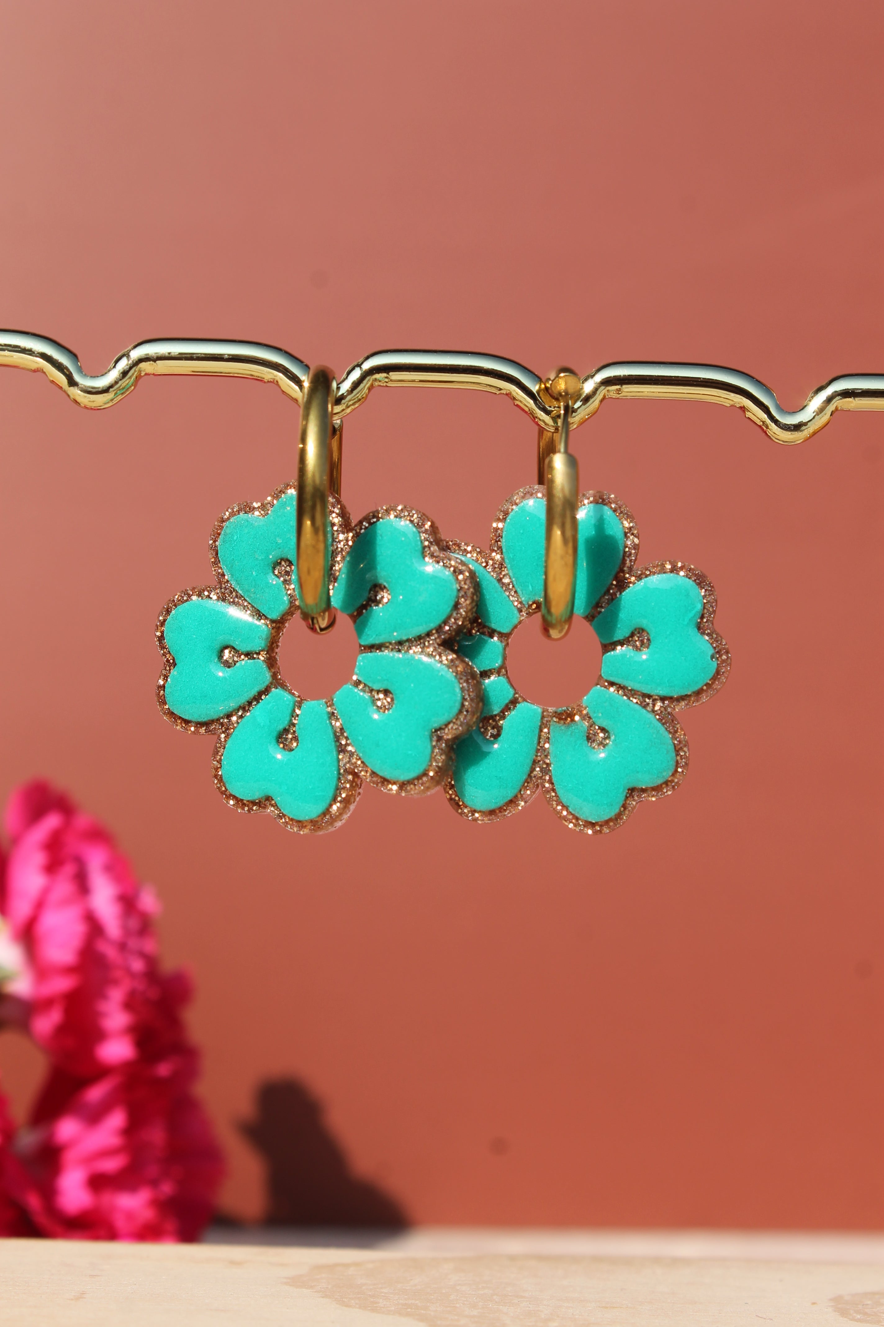 Les fleurs de cerisier _ Vert lagon