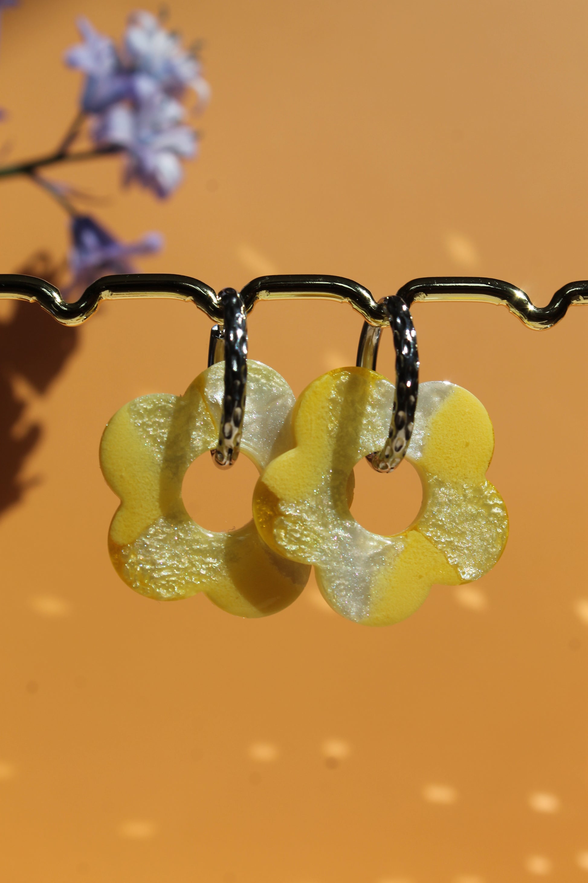 Les Bloom XL  _ Jaune marbré