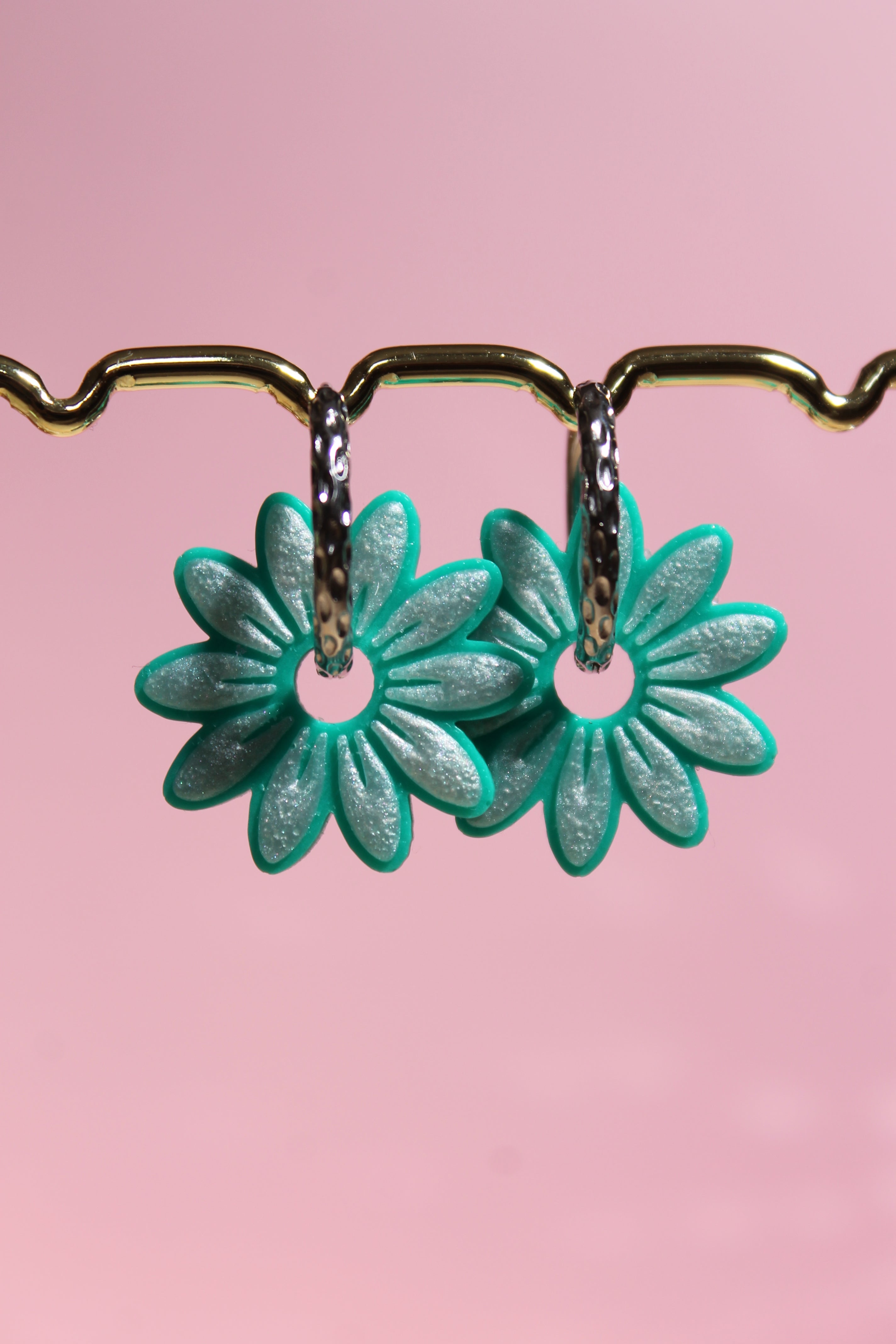 Les marguerites _ Opaline / Vert lagon