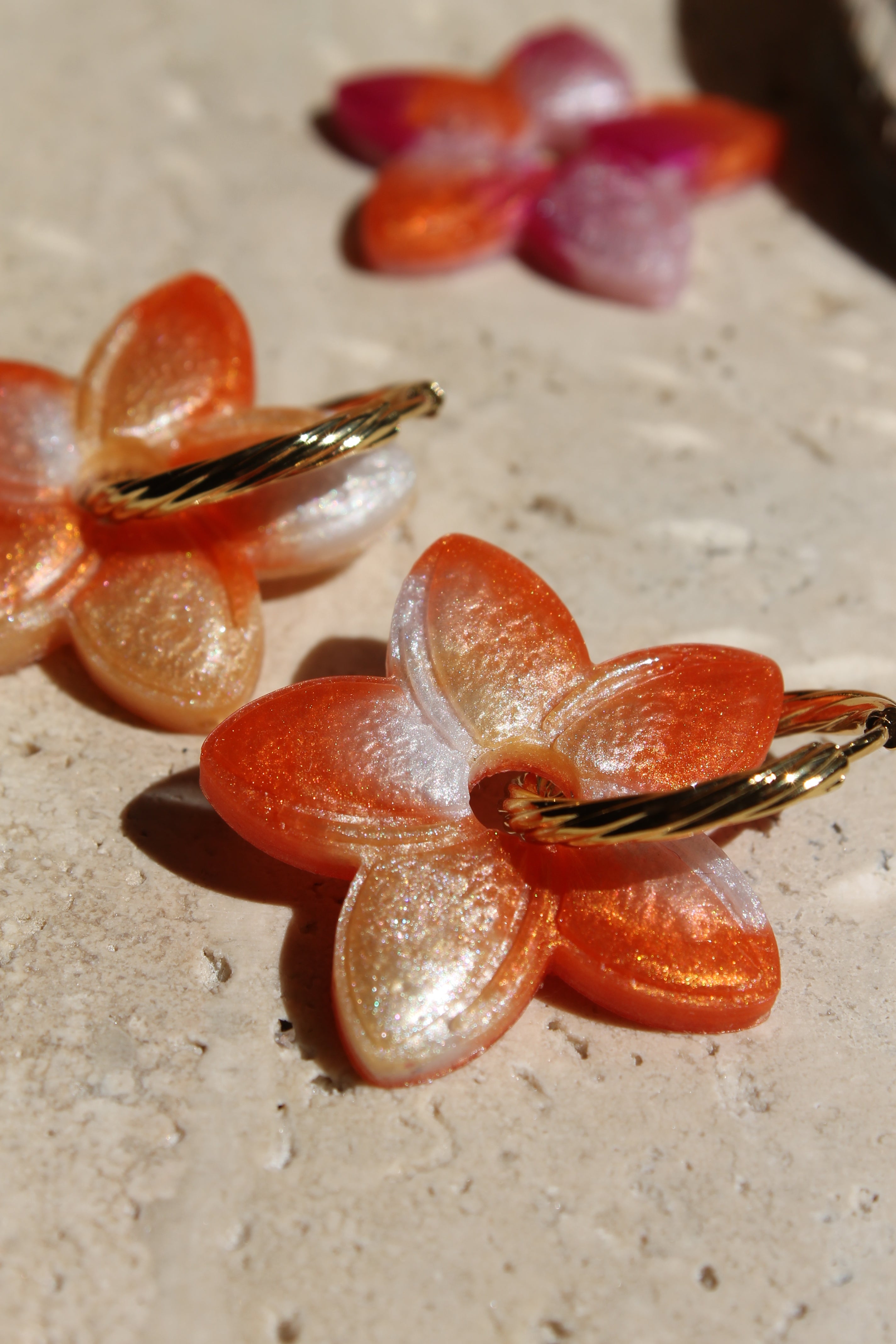 Fleur de Tiaré _ Orange marbré