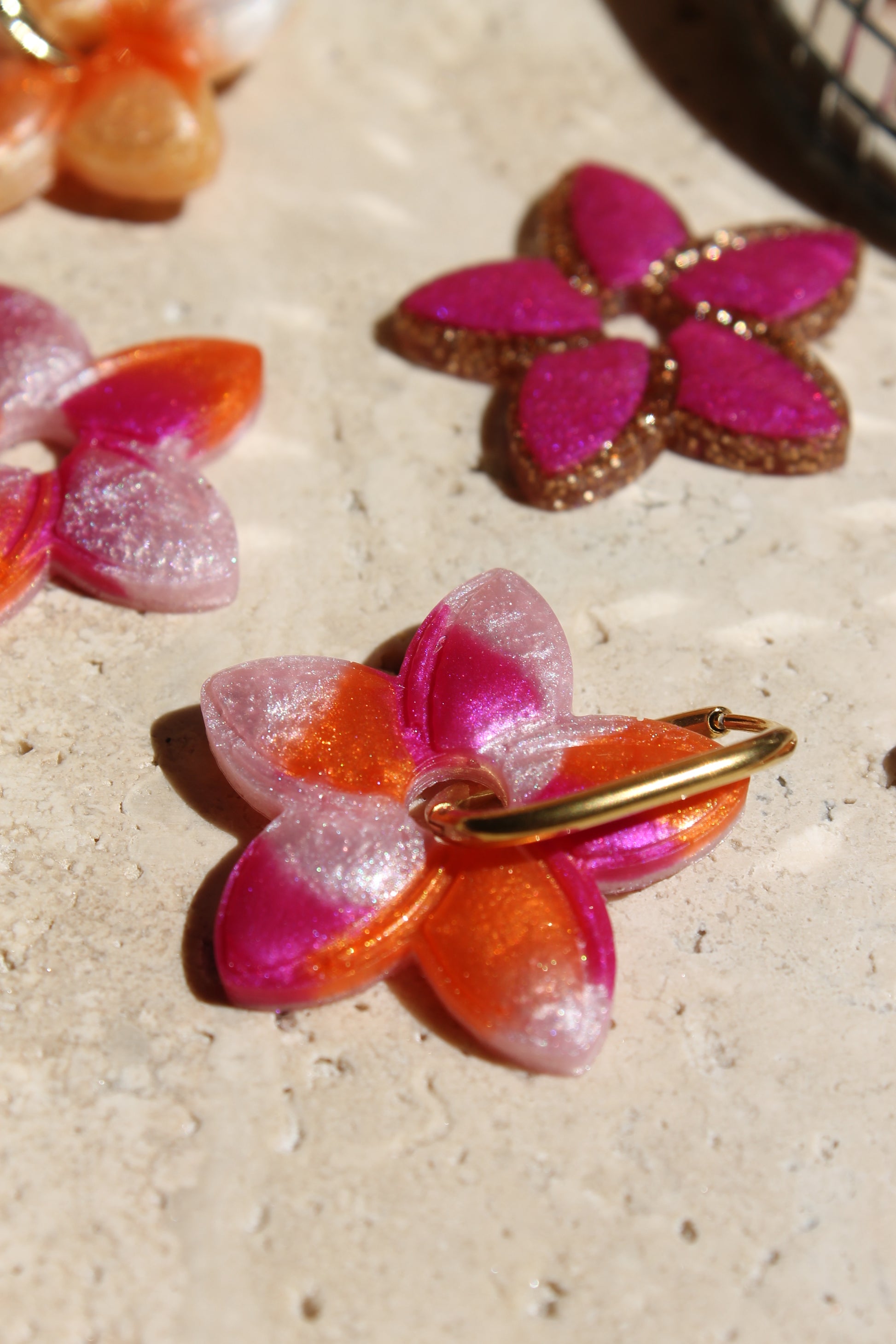 Fleur de Tiaré _ Rose marbré