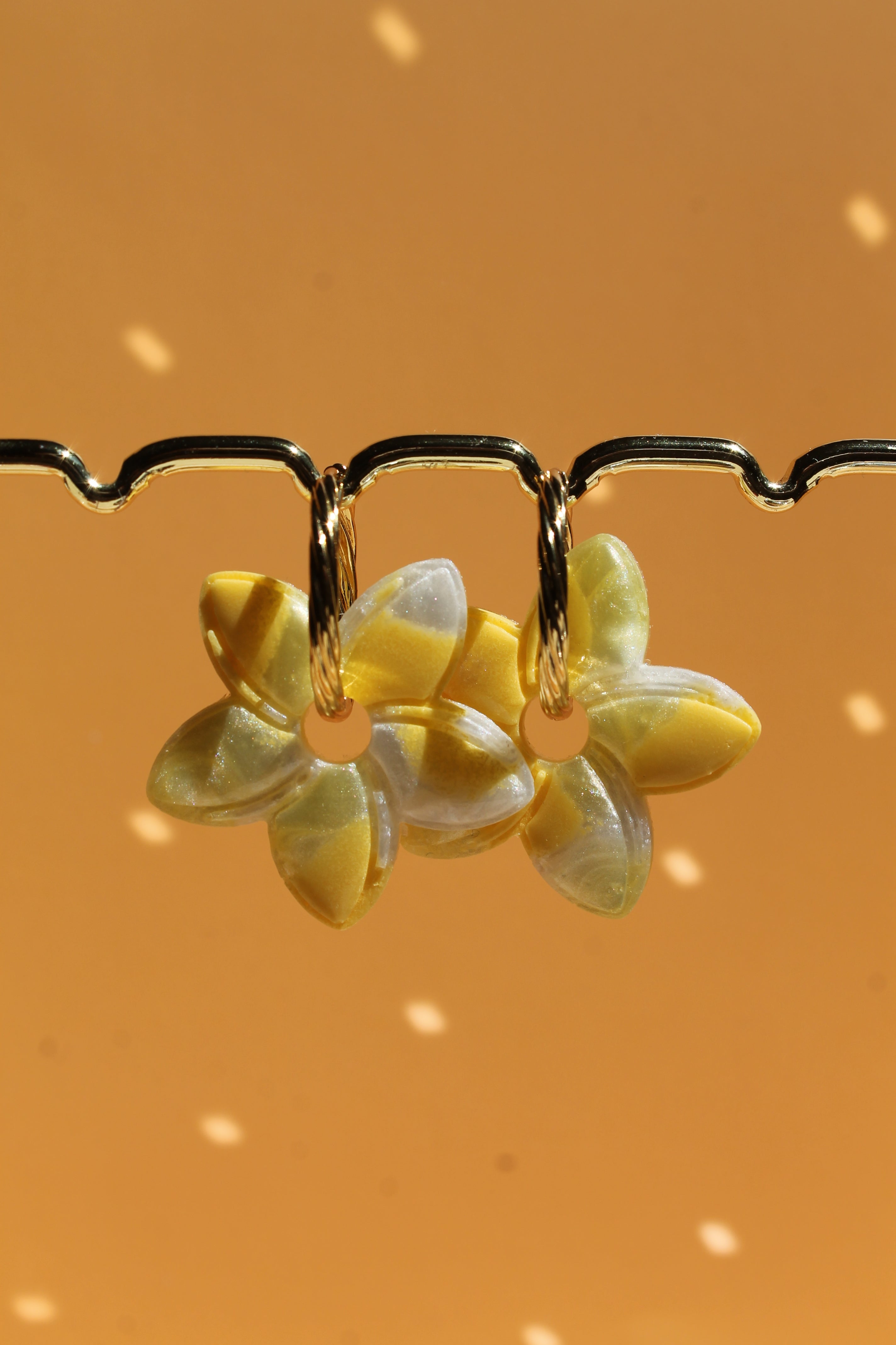 Fleur de Tiaré _ Jaune marbré