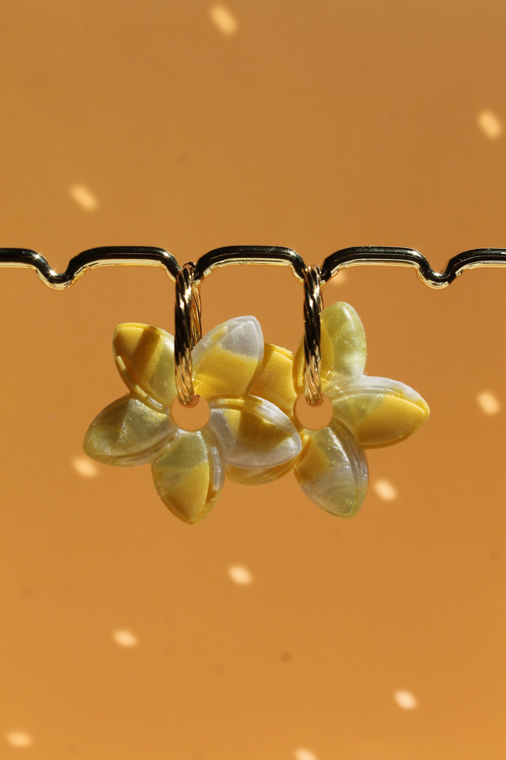Fleur de Tiaré _ Jaune marbré