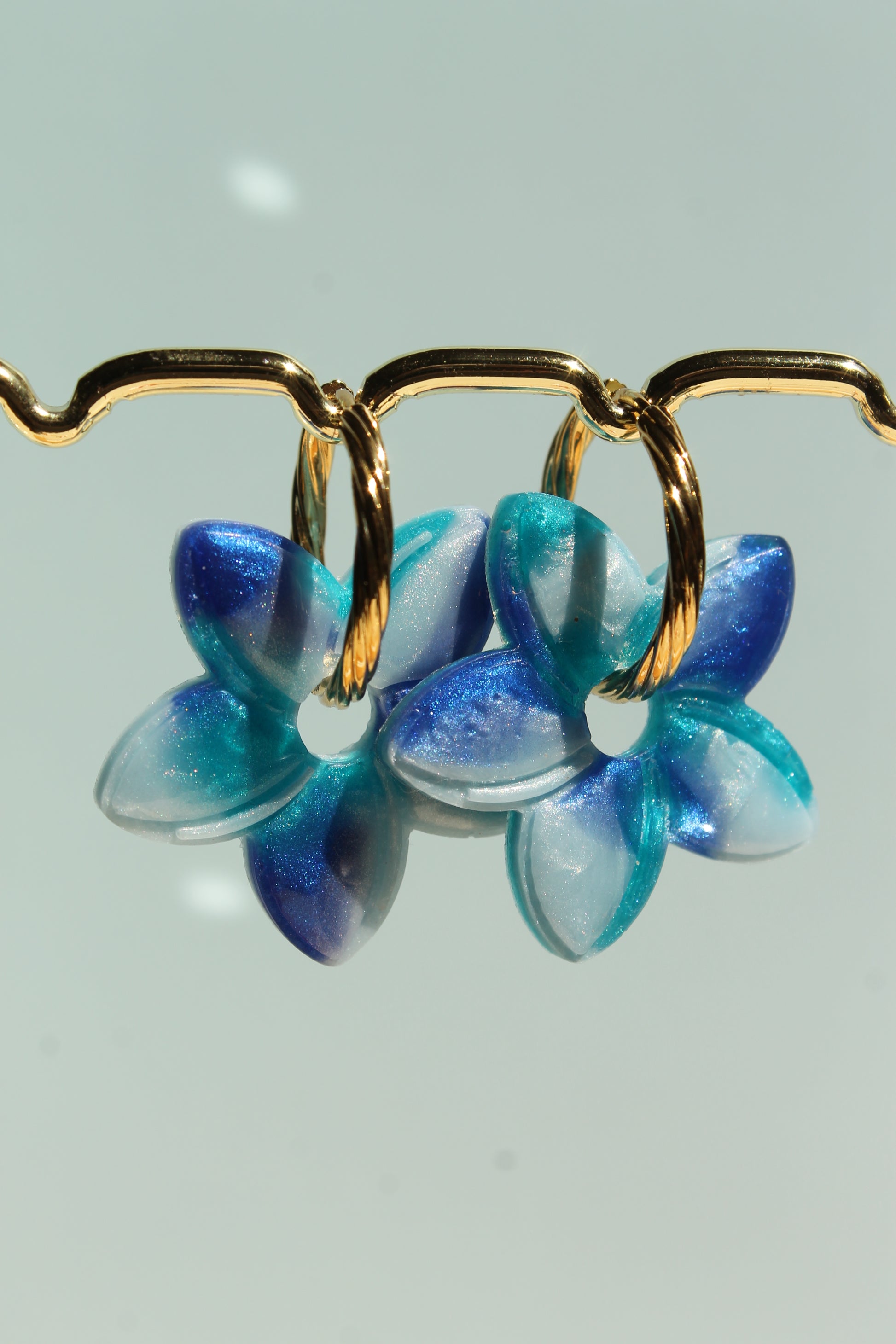 Fleur de Tiaré _ Azur marbré