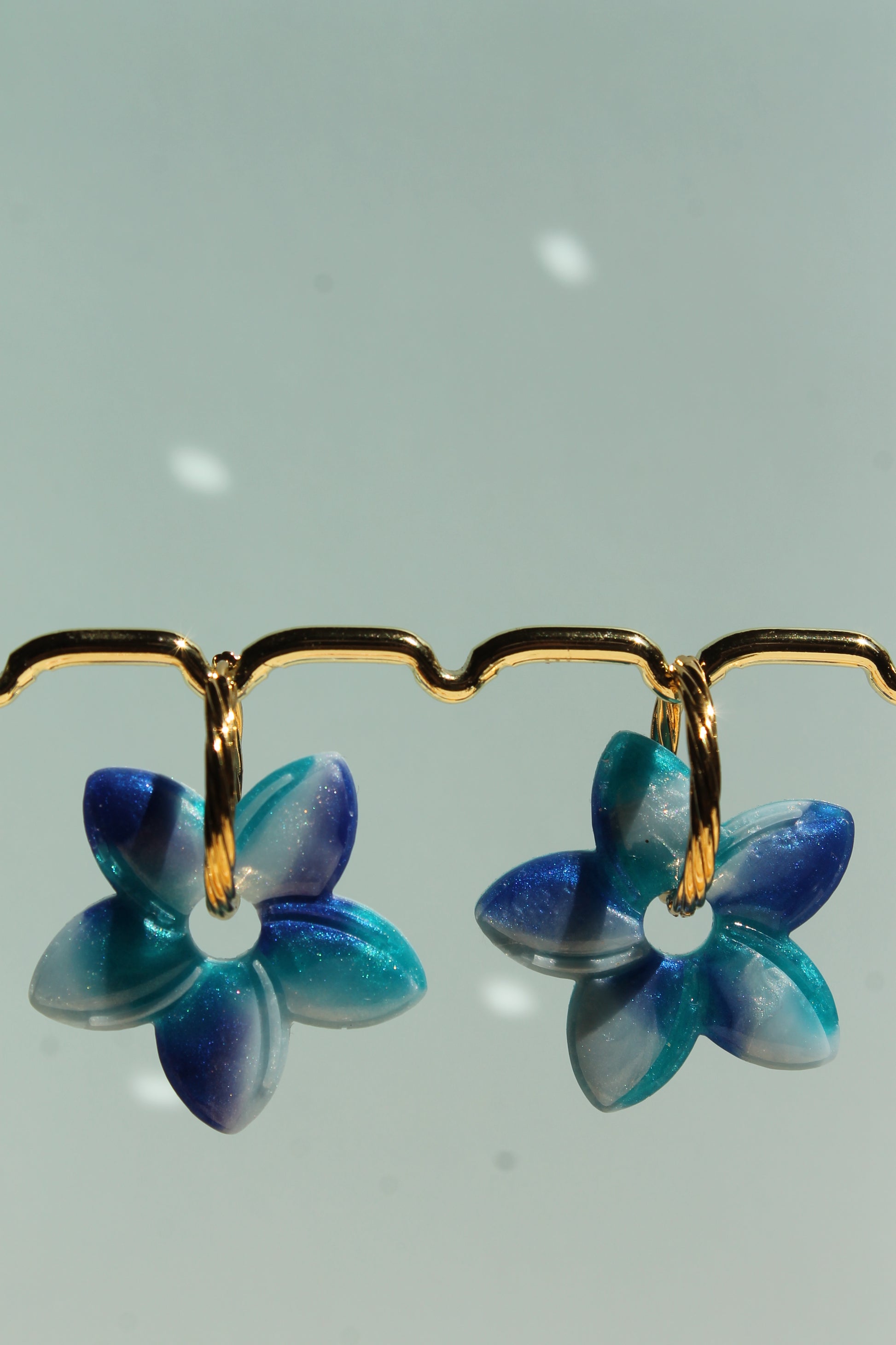 Fleur de Tiaré _ Azur marbré