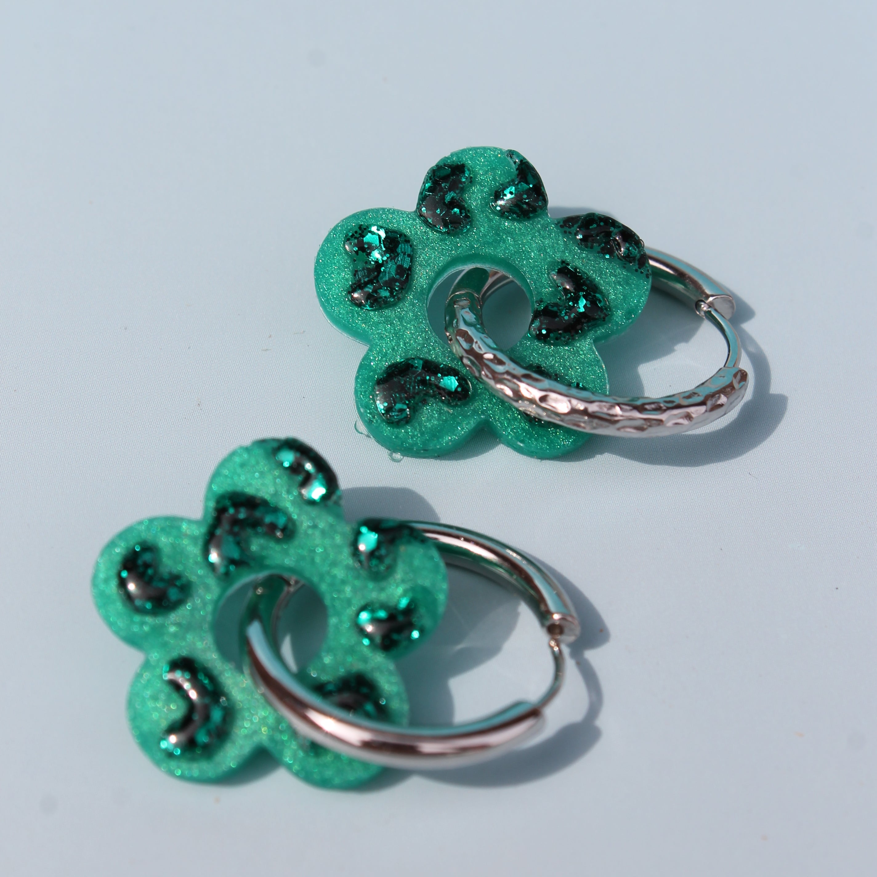 Fleur Léopard _ Vert pop