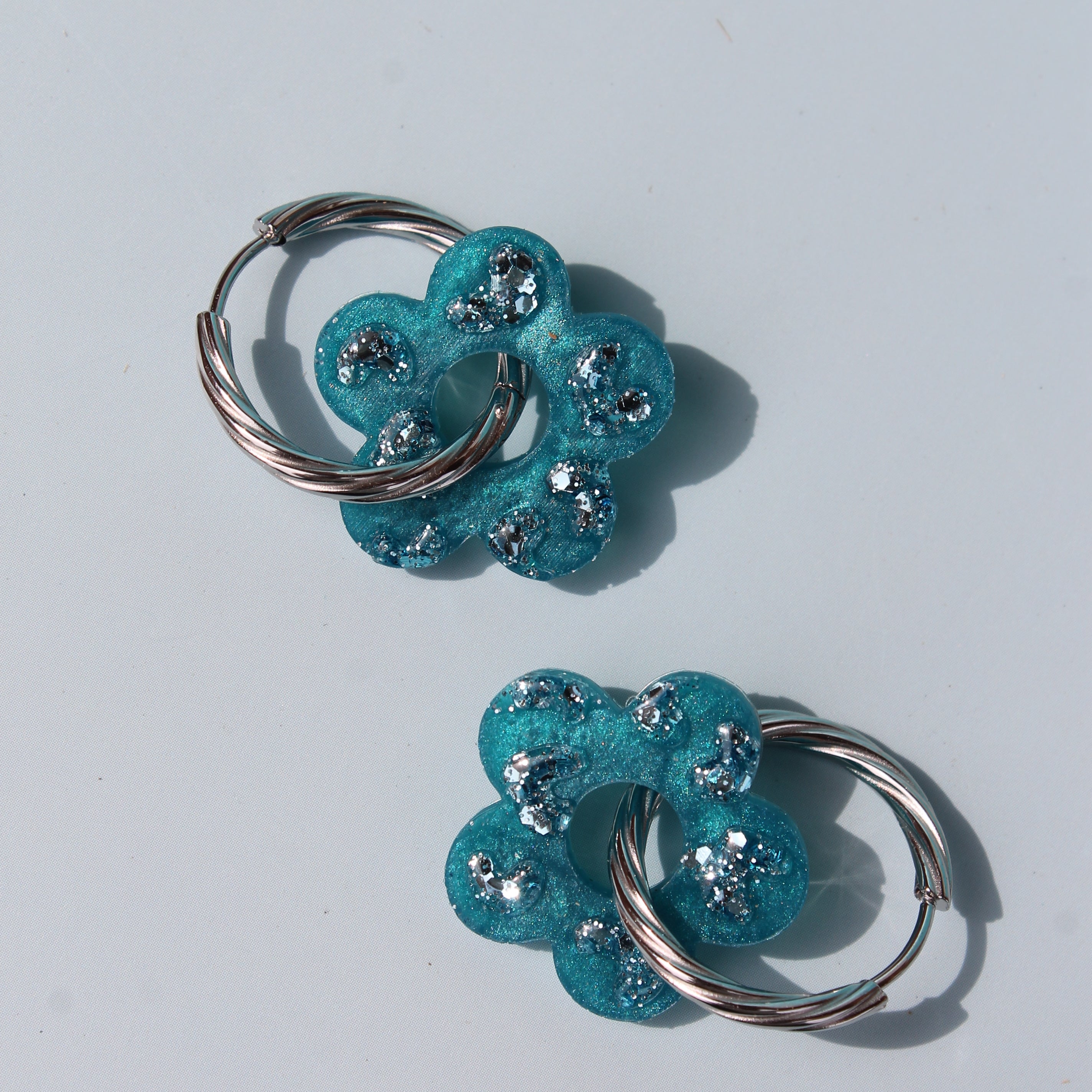 Fleur Léopard _ Bleu