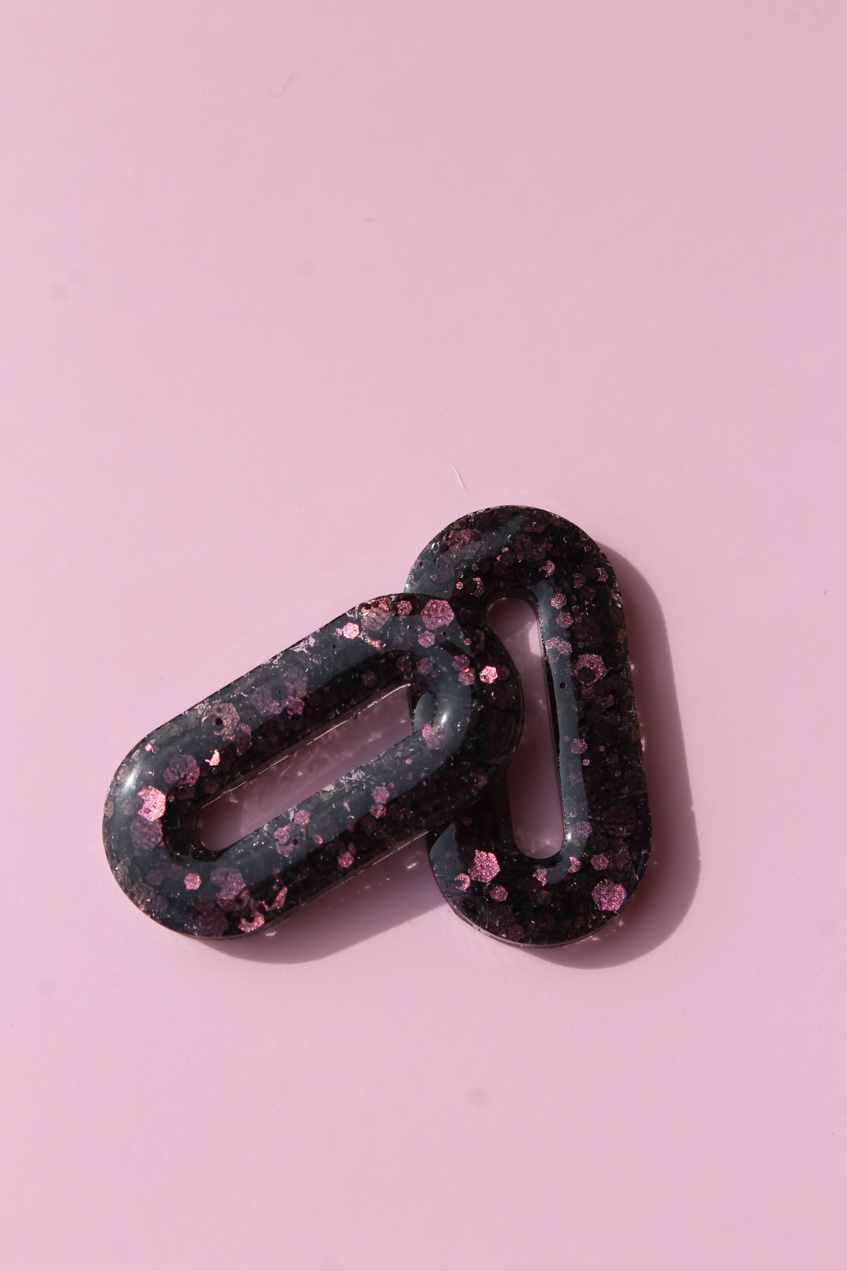 Ellipse _ Aubergine pailleté