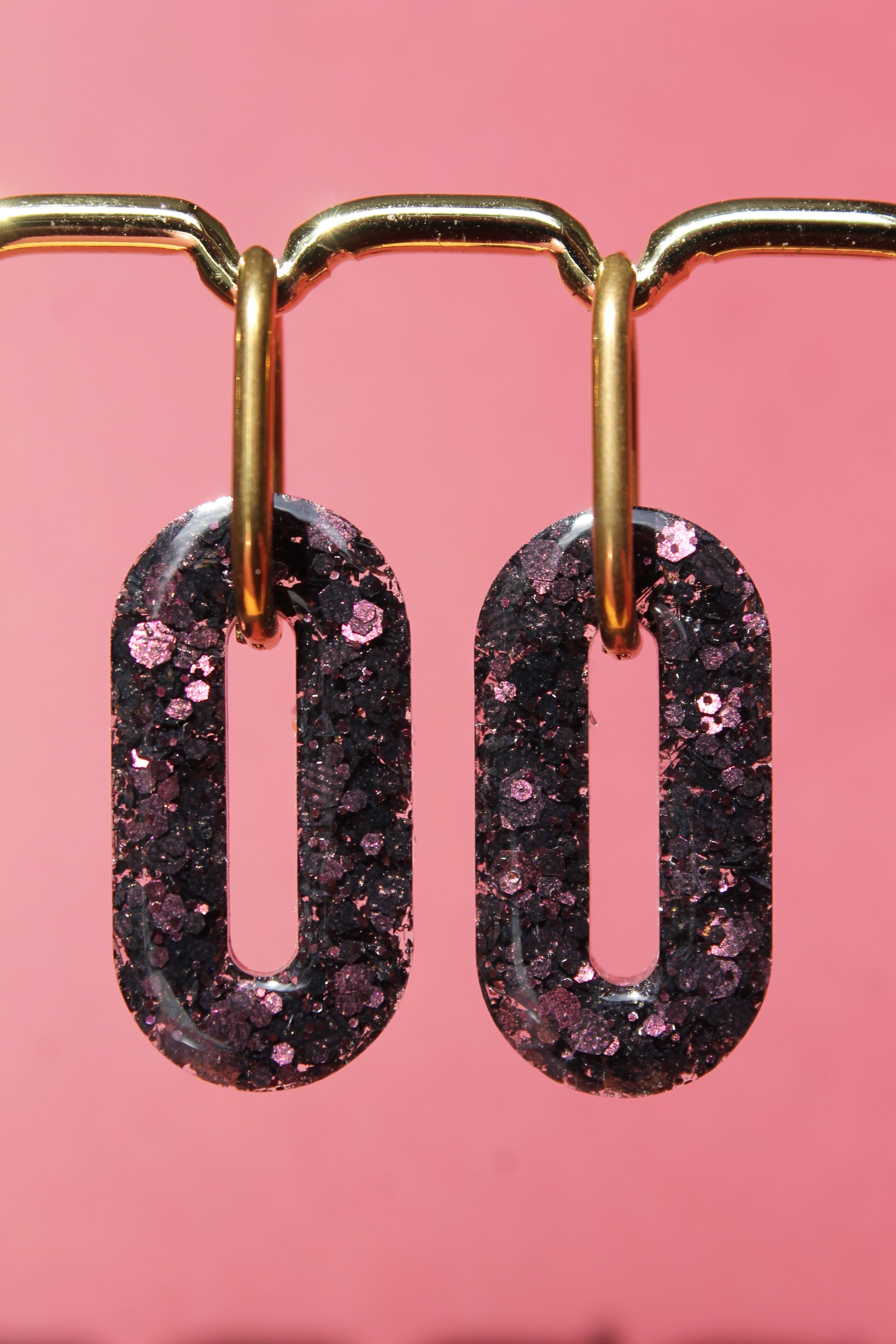 Ellipse _ Aubergine pailleté