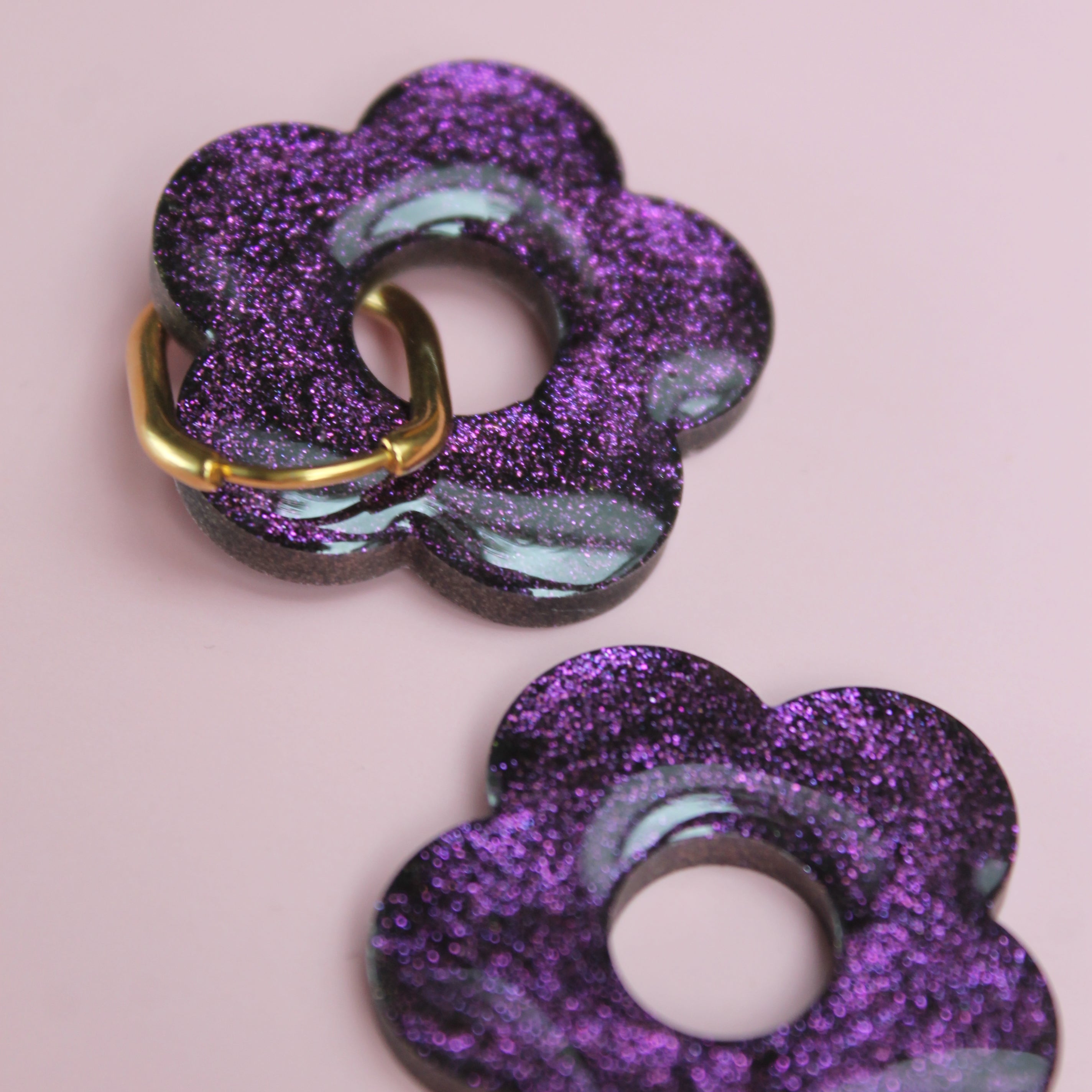 Les Bloom XL  _ Violet pailleté