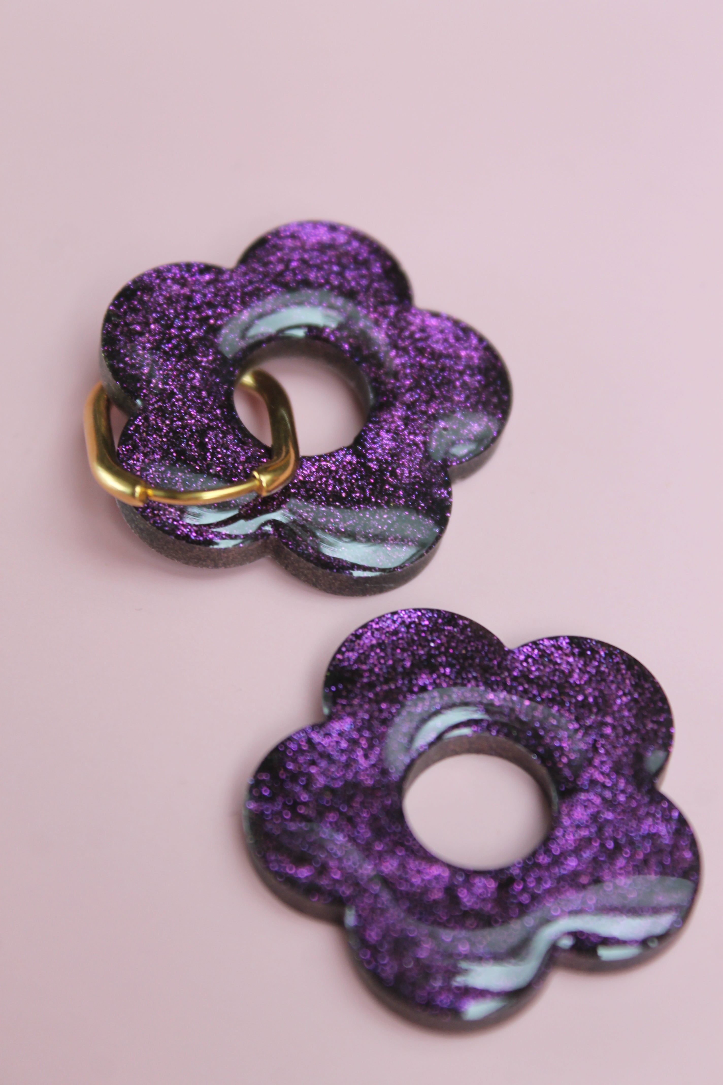 Les Bloom XL  _ Violet pailleté
