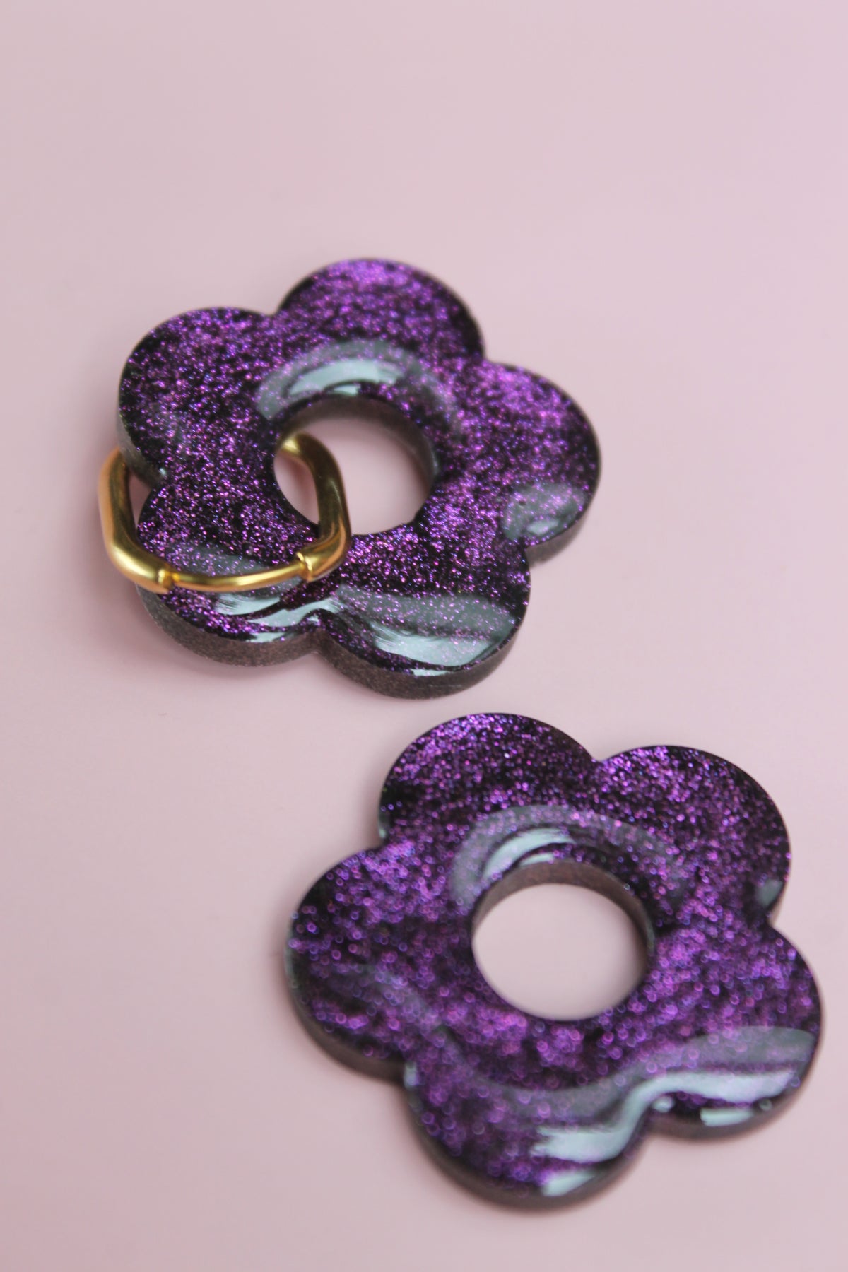 Les Bloom XL  _ Violet pailleté
