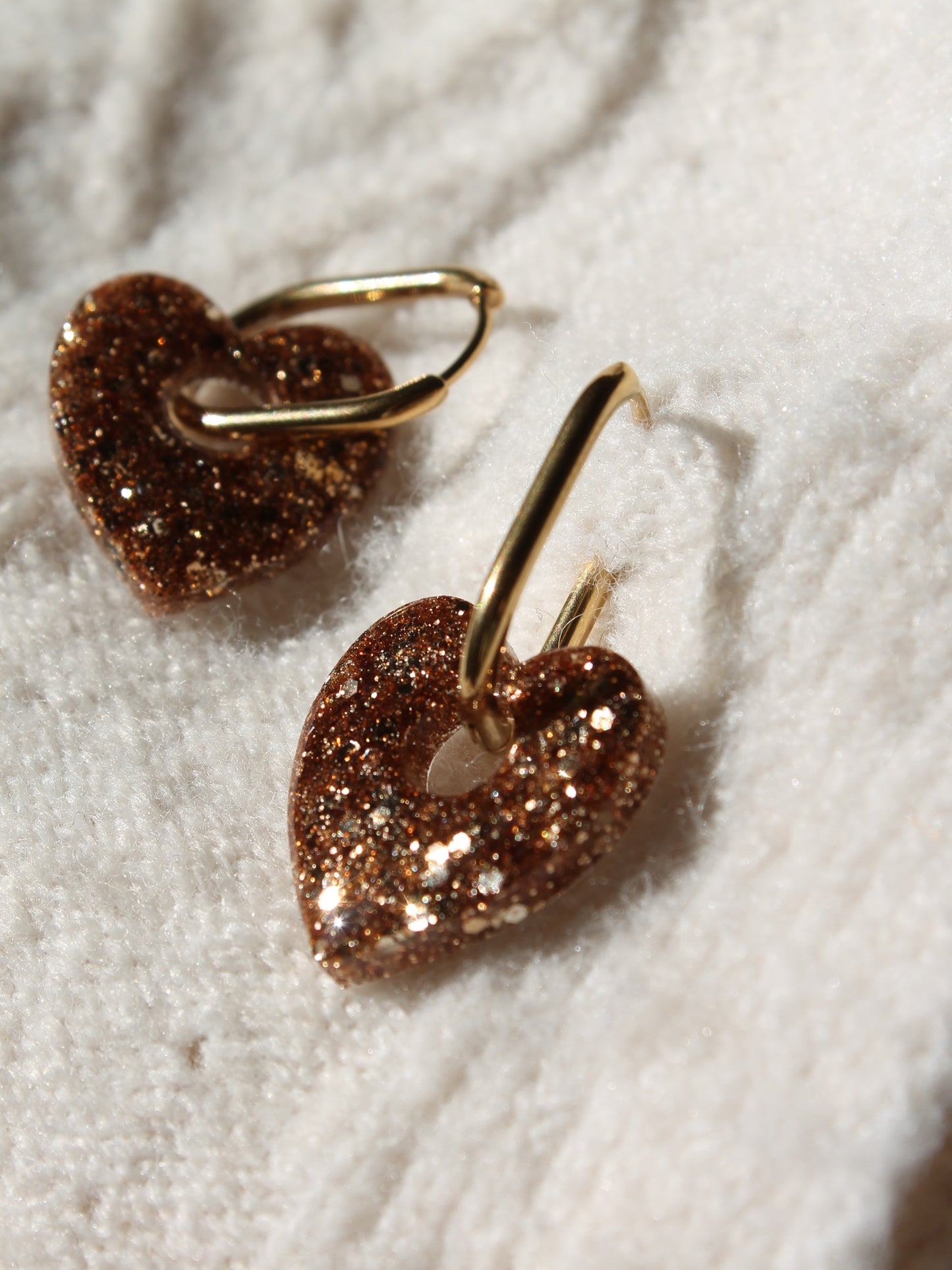 Pampilles seules " Amor " - sans créoles (34 couleurs)