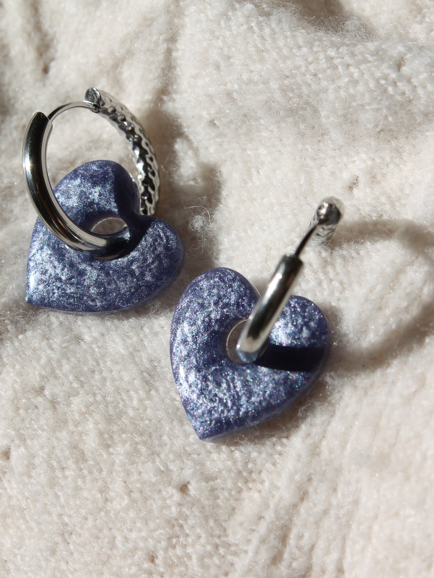 Pampilles seules " Amor " - sans créoles (34 couleurs)