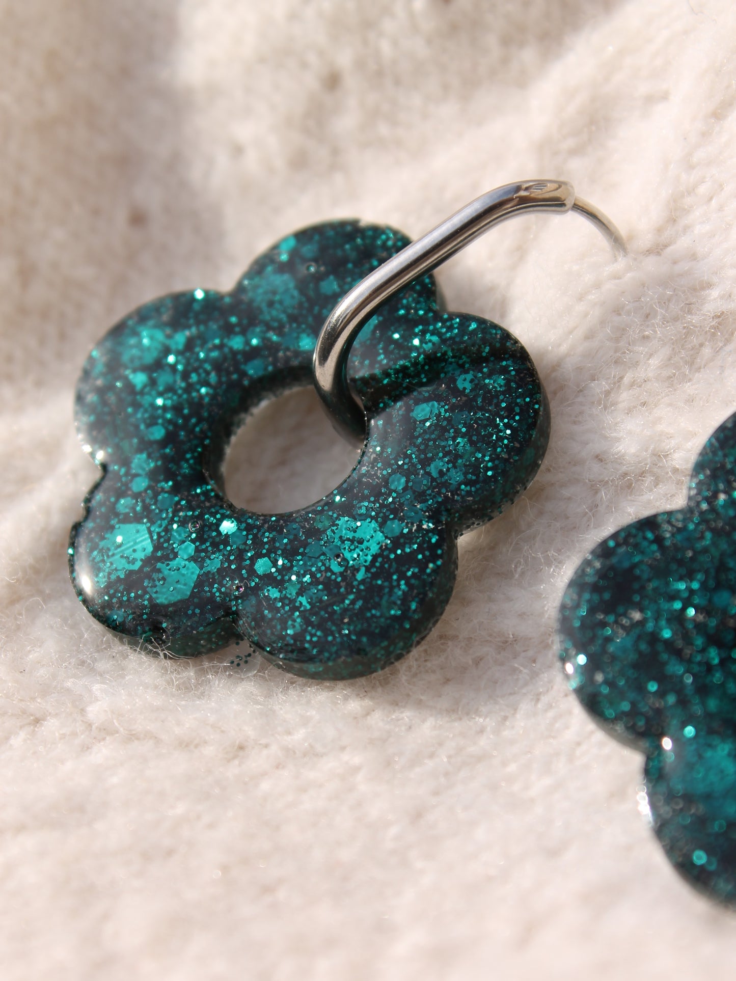 Les Bloom XL  _ Vert sapin pailleté