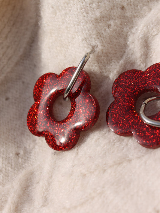 Les Bloom XL  _ Rouge pailleté