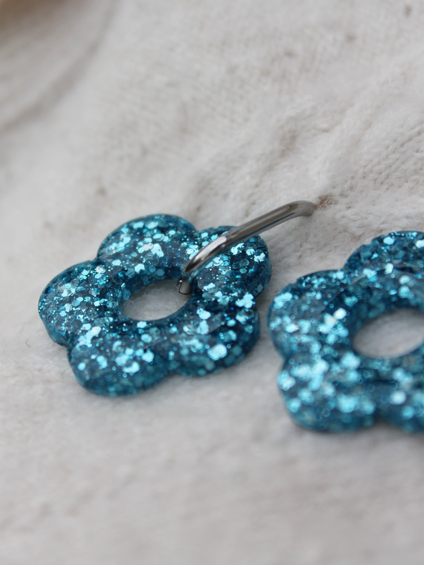 Les Bloom XL  _ Bleu clair pailleté