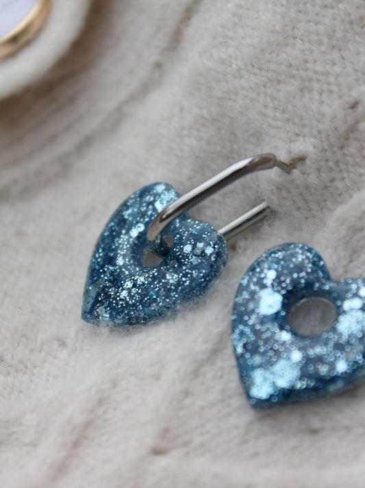 Les Amor _ Bleu glacé pailleté