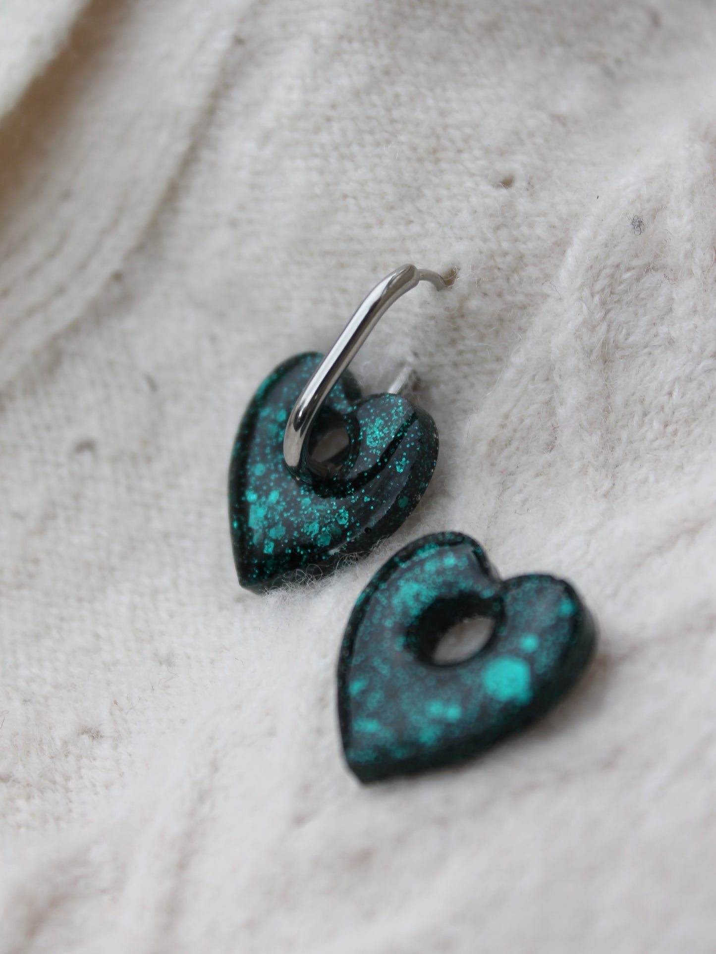 Les Amor _ vert sapin pailleté