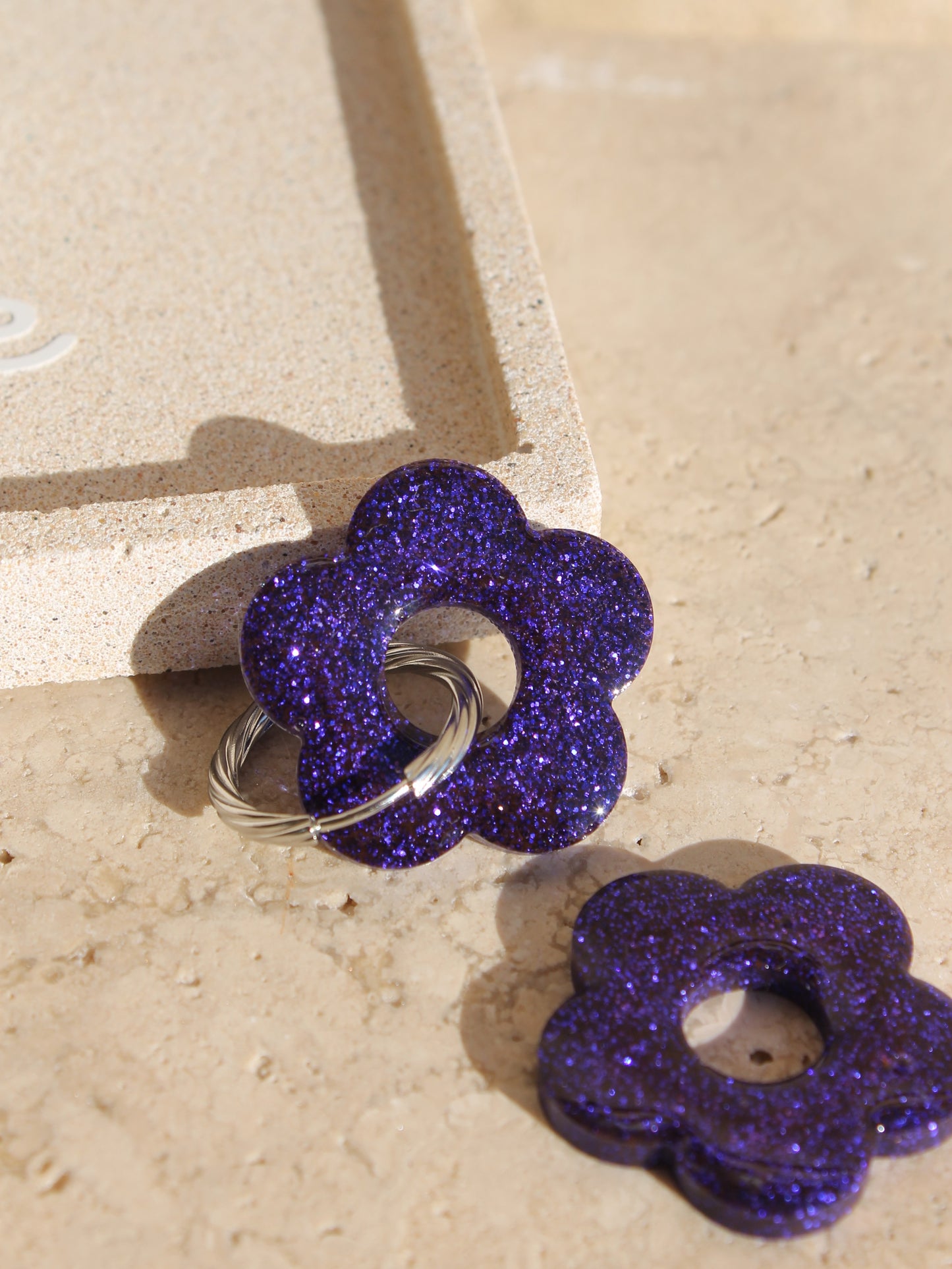 Les Bloom XL  _ Violet pailleté