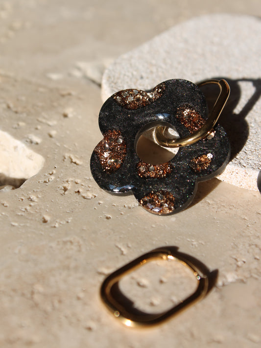 Les Bloom XL  _ Léopard noir - doré